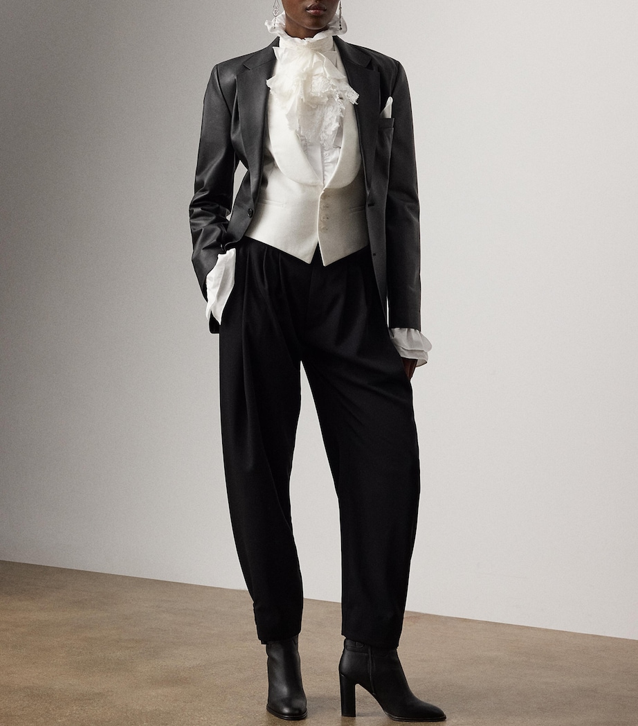 Cotton Piqué Zeke Waistcoat WHITE Image 2