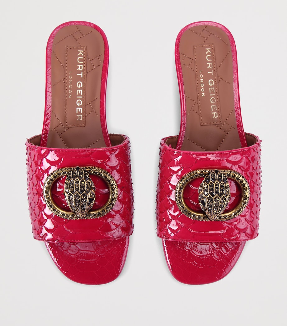Leather Chelsea Flat Sandals FUCHSIA Image 4