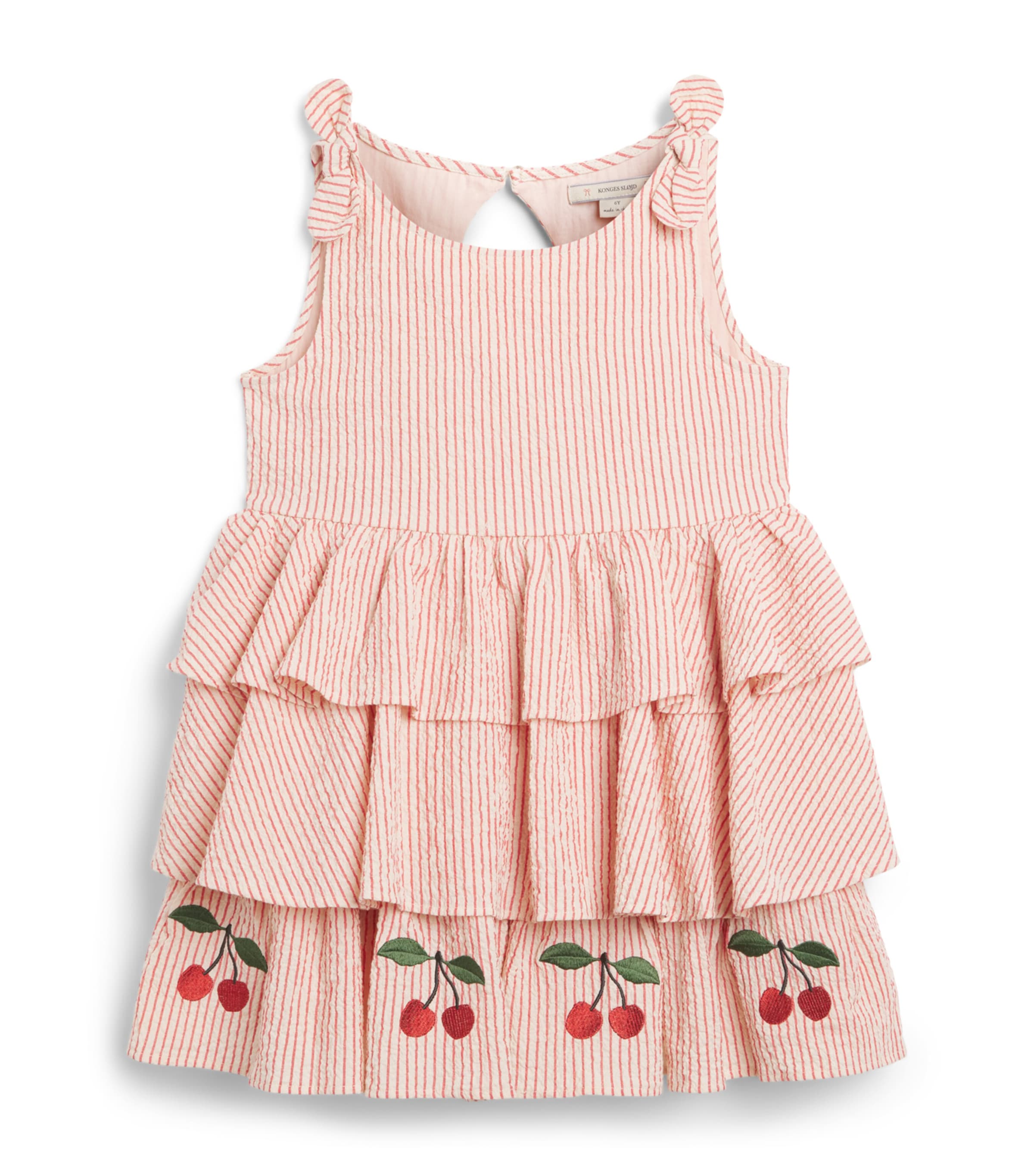 KONGES SLOJD Seersucker Stripe Ellie Dress (18 Months - 10 Years) Amour Image 1