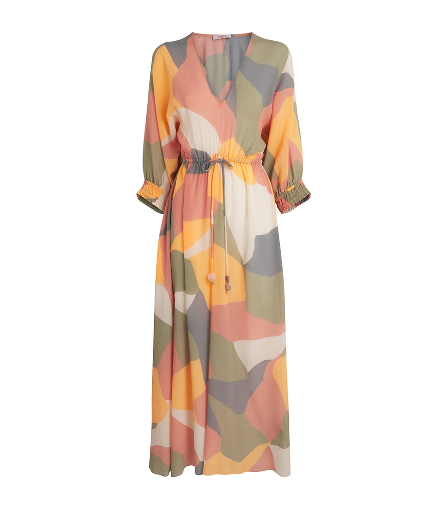 Eres Womens Silk Printed Glow Maxi Dress Imprime Eclat Image 1