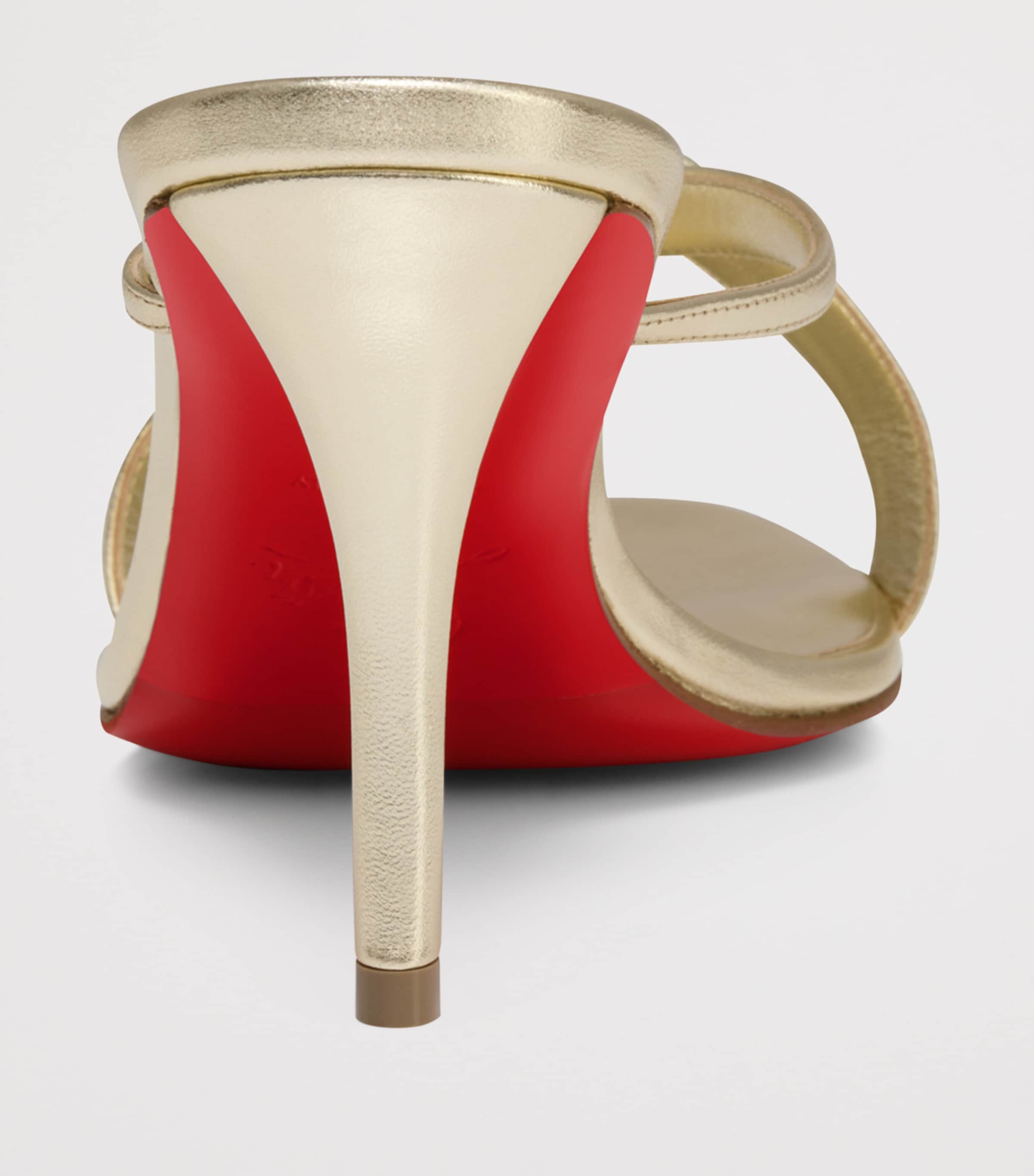 Christian Louboutin Strappy Nappa Leather Mules 80 Image 4