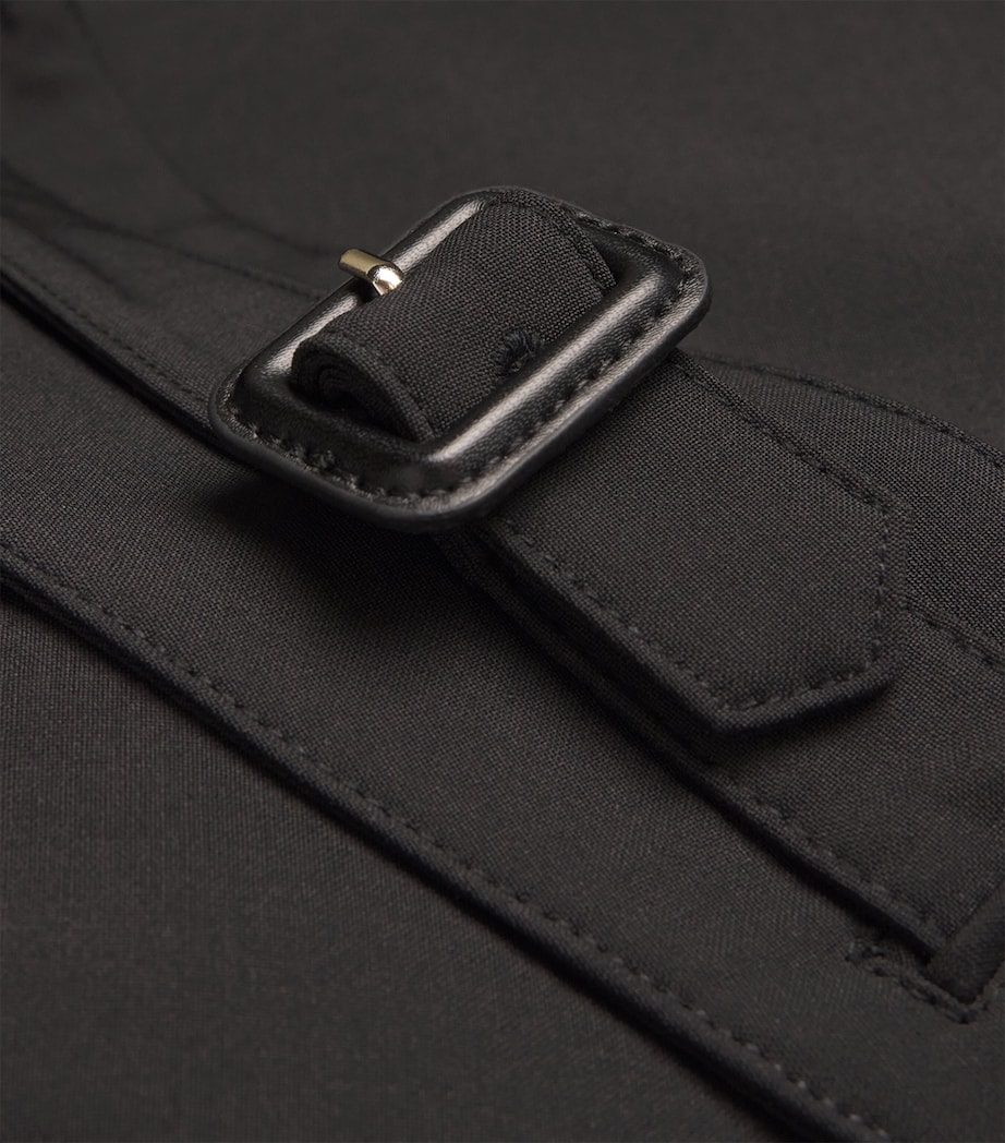 Sleeveless Belted Corinthian Jacket DBLK BLACK Image 5