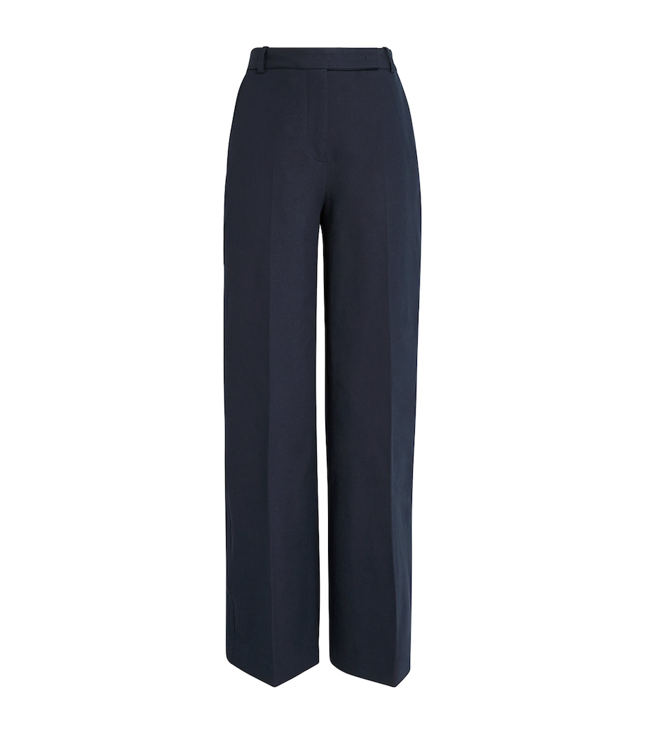 Stretch-Gabardine Yukio Trousers INDIGO Image 1
