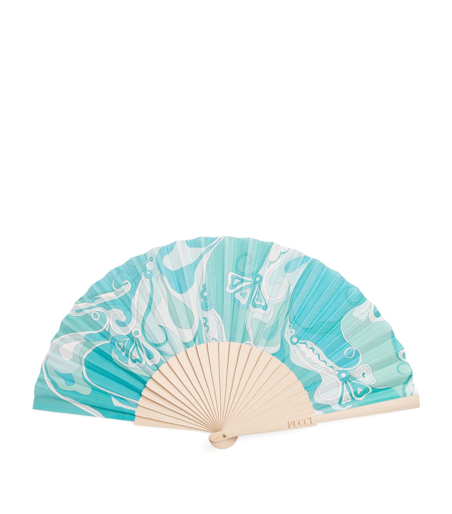 Cotton Orchidee Fan 019/TURQUOISE Image 1