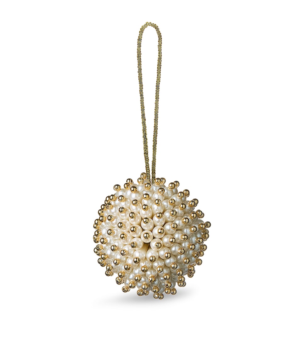 Faux Pearl-Embellished Bauble
