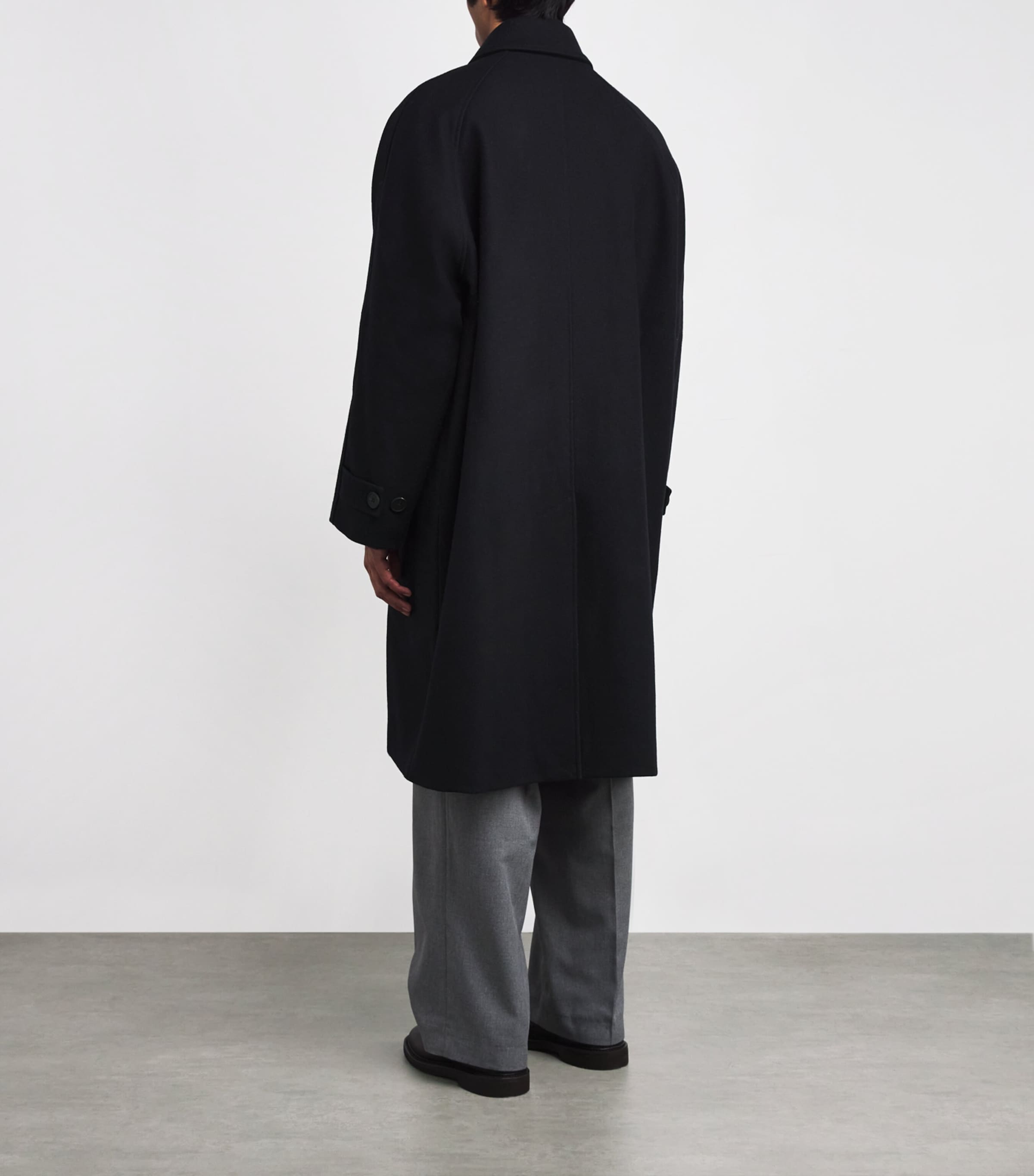 Wool-Blend Cabo Overcoat DARK NAVY Image 4