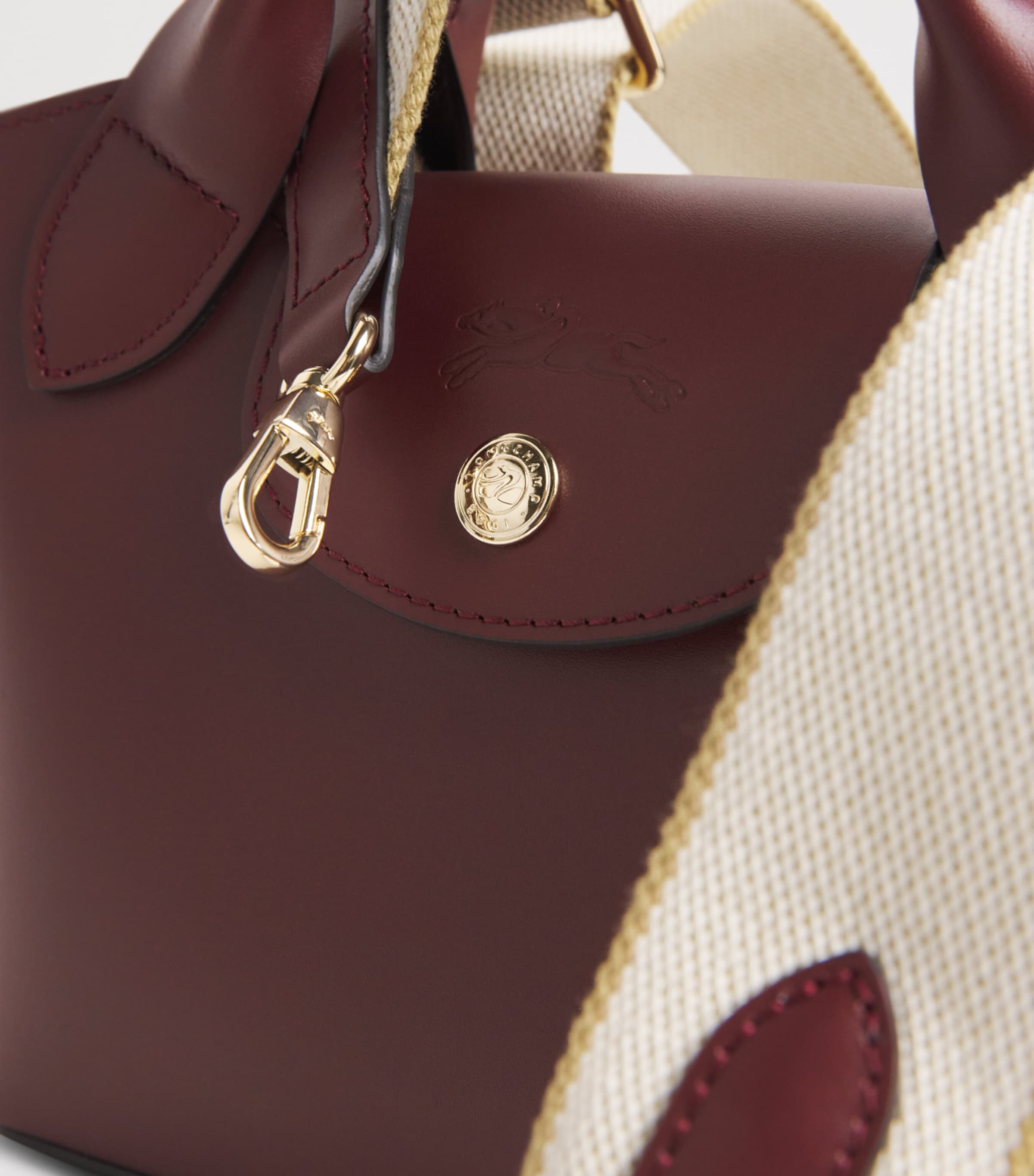 Longchamp Extra Small Leather Épure Cross-Body Bag Burgundy Image 5