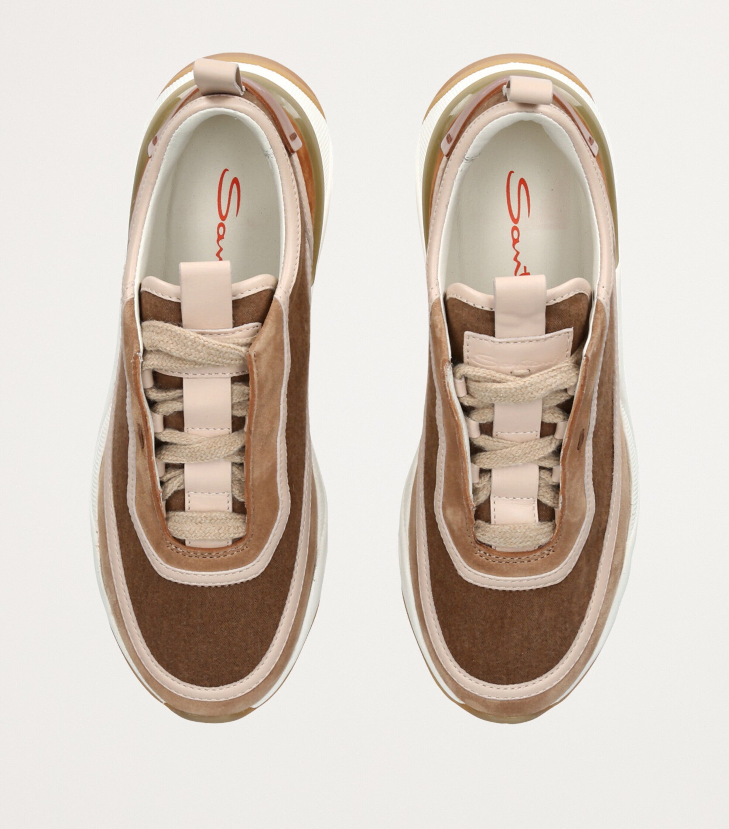 Santoni Leather Yoko Slip-On Sneakers Brown Image 4