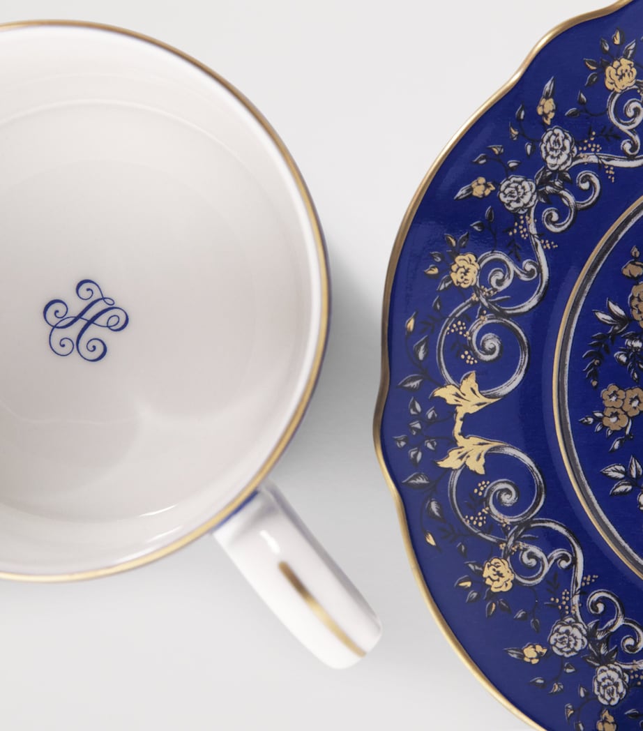 Harrods Bone China Teacup and Saucer Image 4
