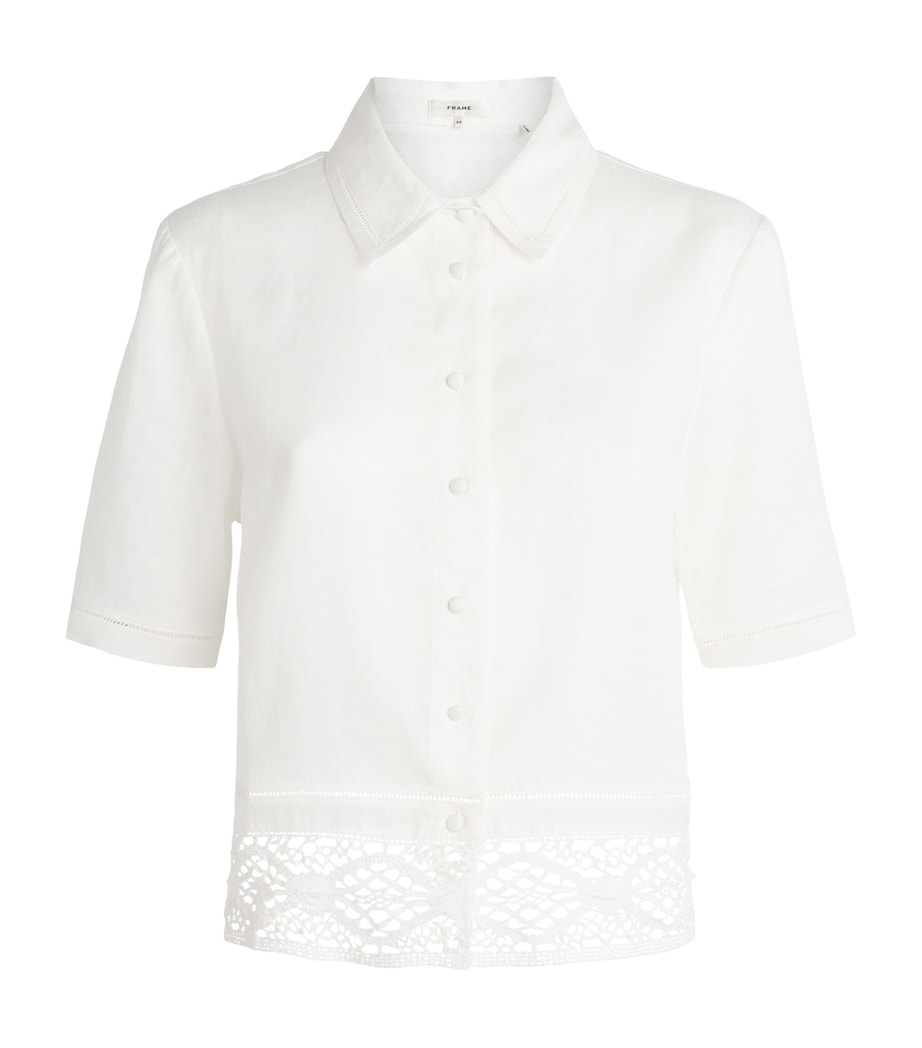 FRAME Womens The Heirloom Shirt White Image 1