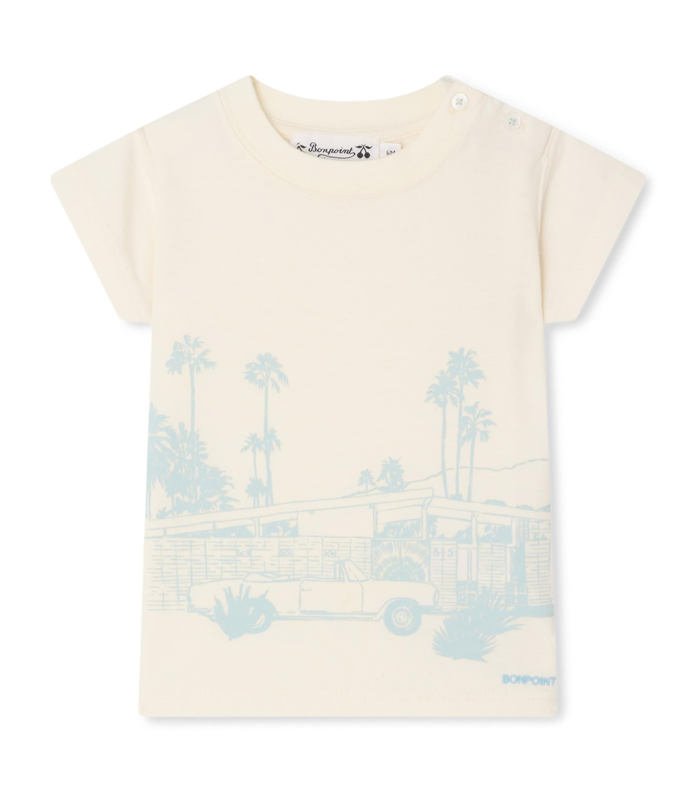 Bonpoint Kids' Cotton Tom T-shirt In White
