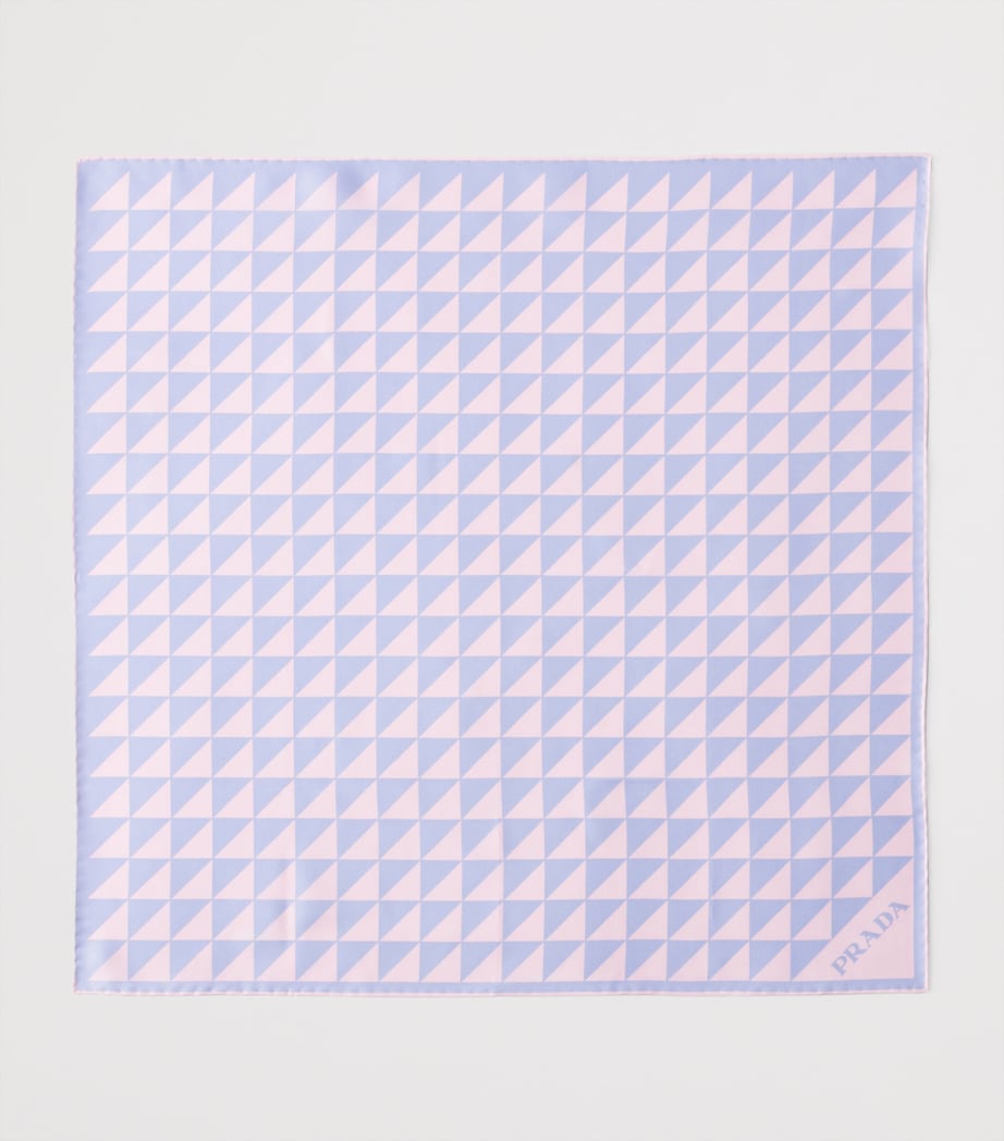 Prada Silk Triangle Scarf Pink Image 2
