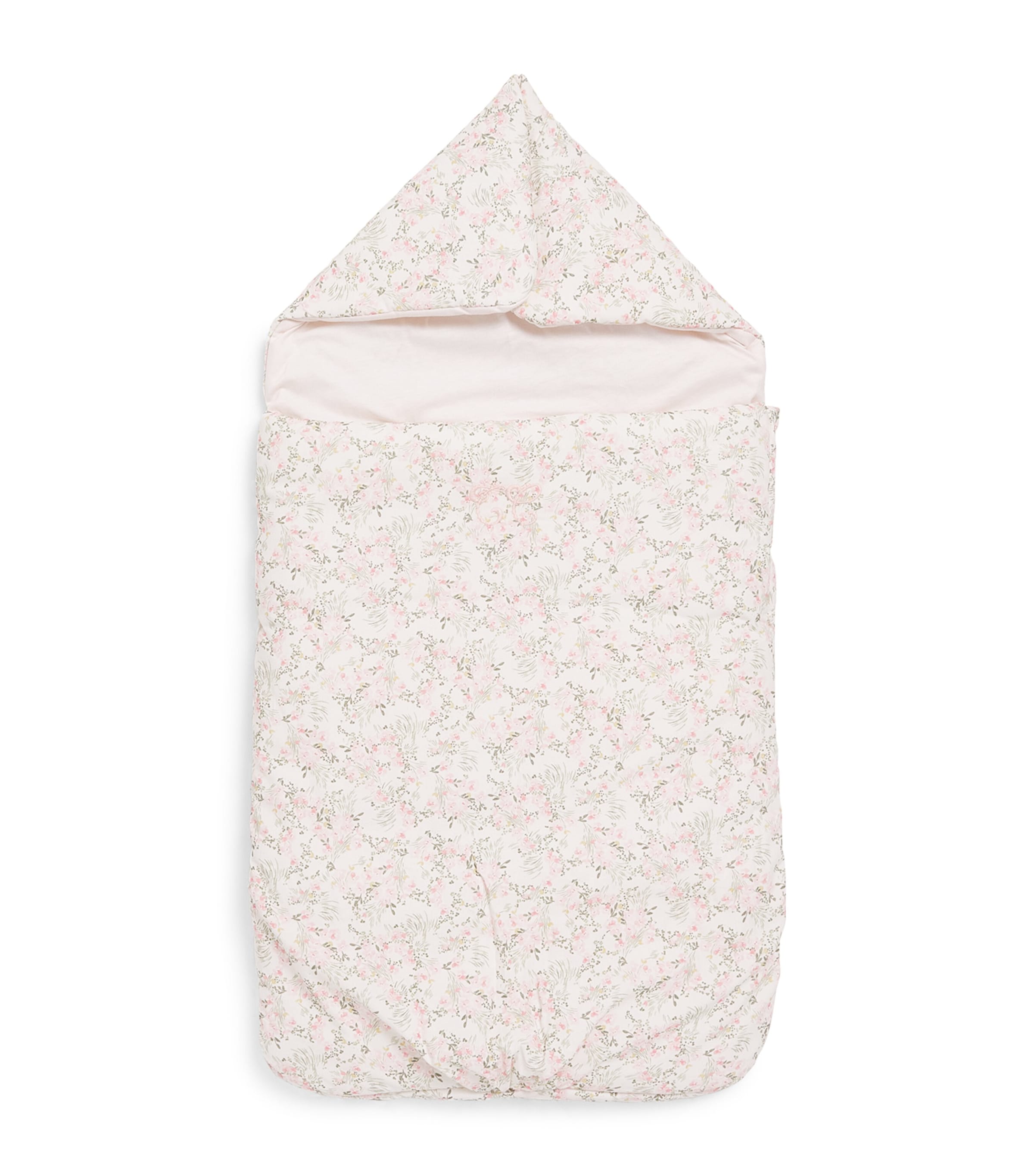 Tartine Et Chocolat Cotton Floral-print Sleeping Nest In White