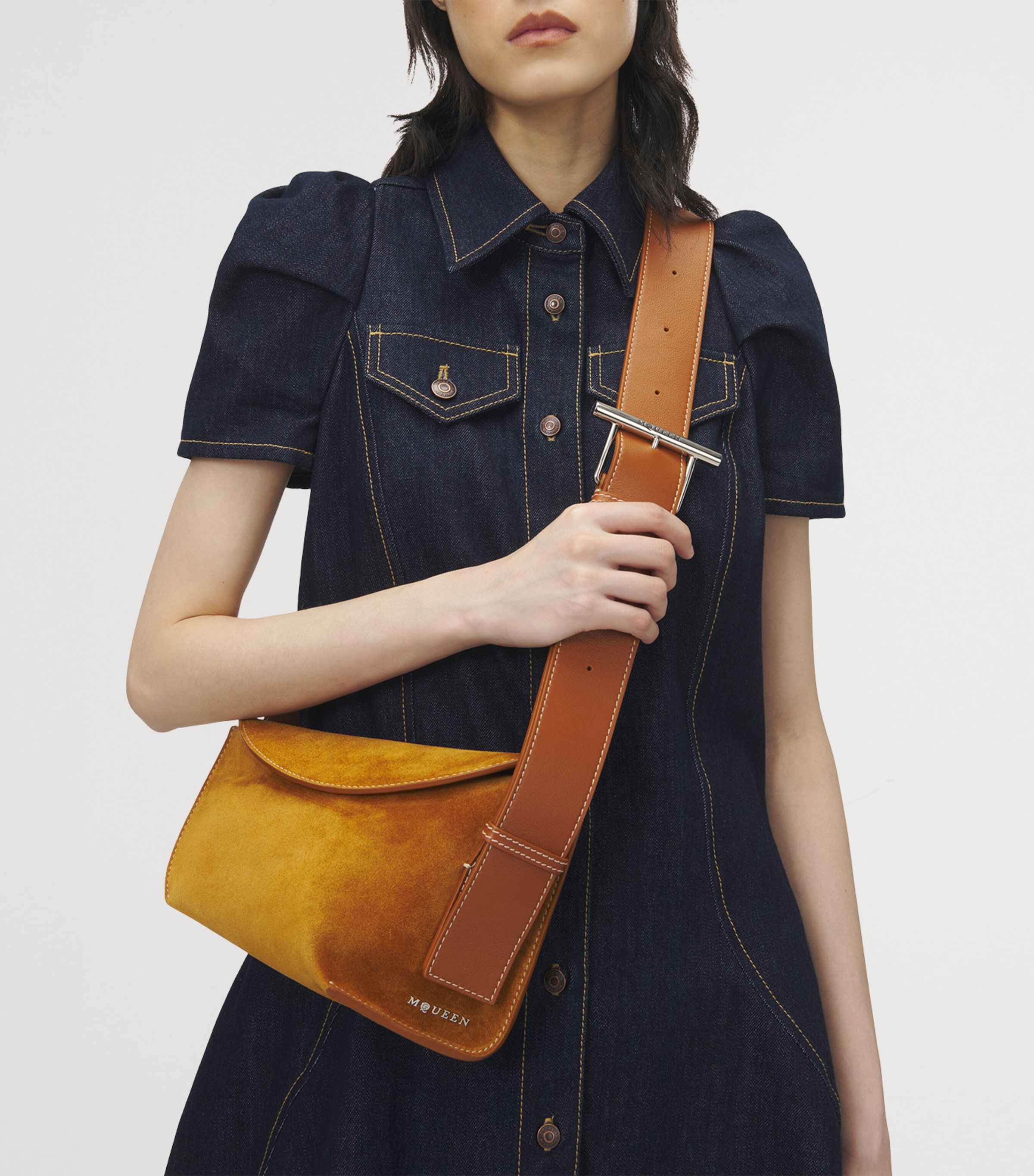 Suede Sling Cross-Body Bag 2150 Image 4