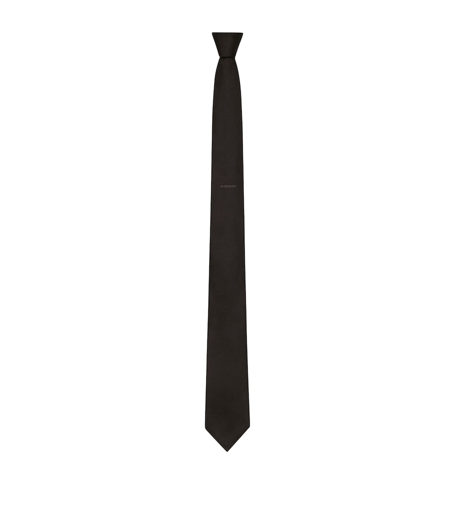 Silk Tie BLACK Image 1