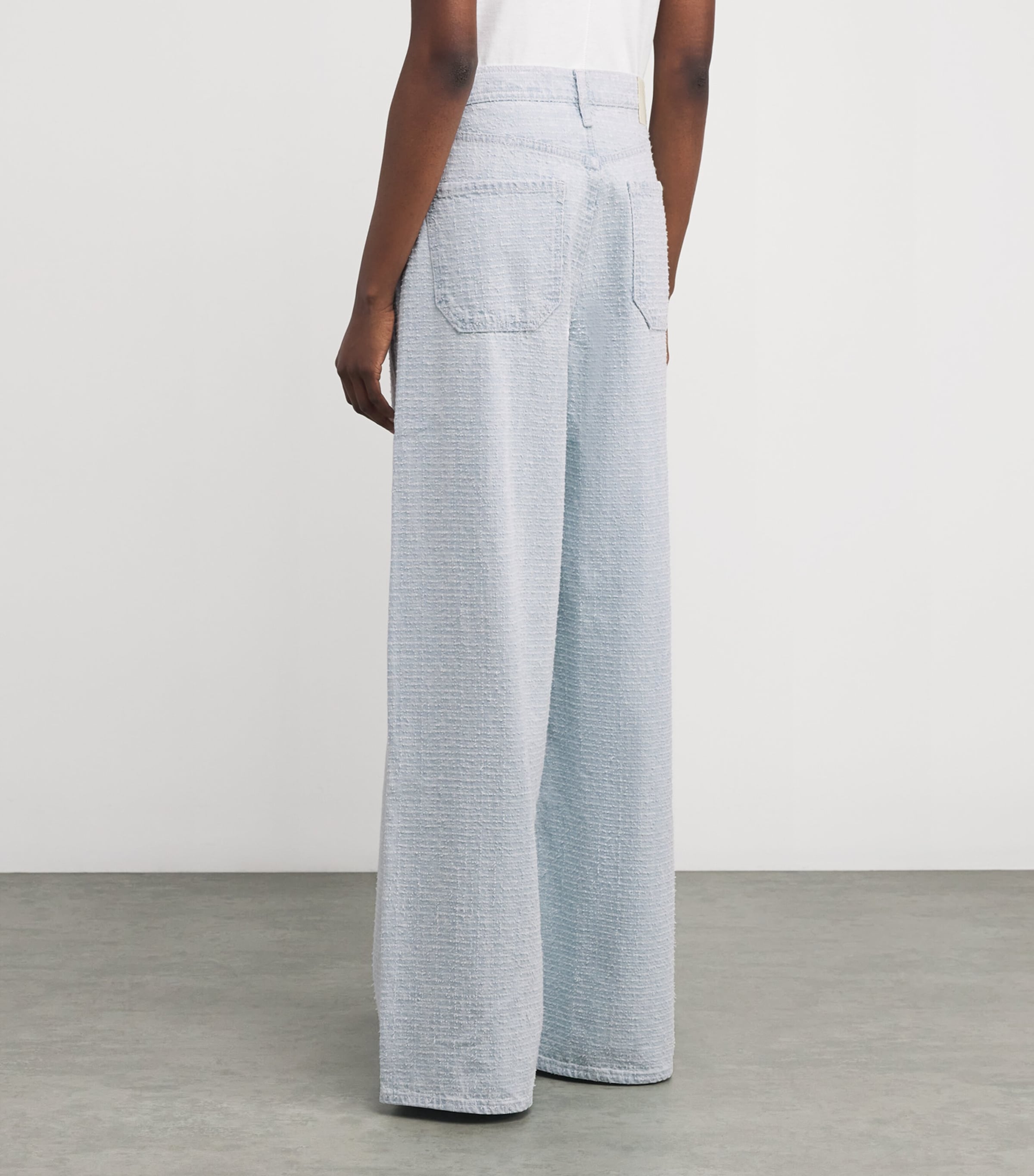 Textured Sofie Wide-Leg Jeans SKTWD Image 4