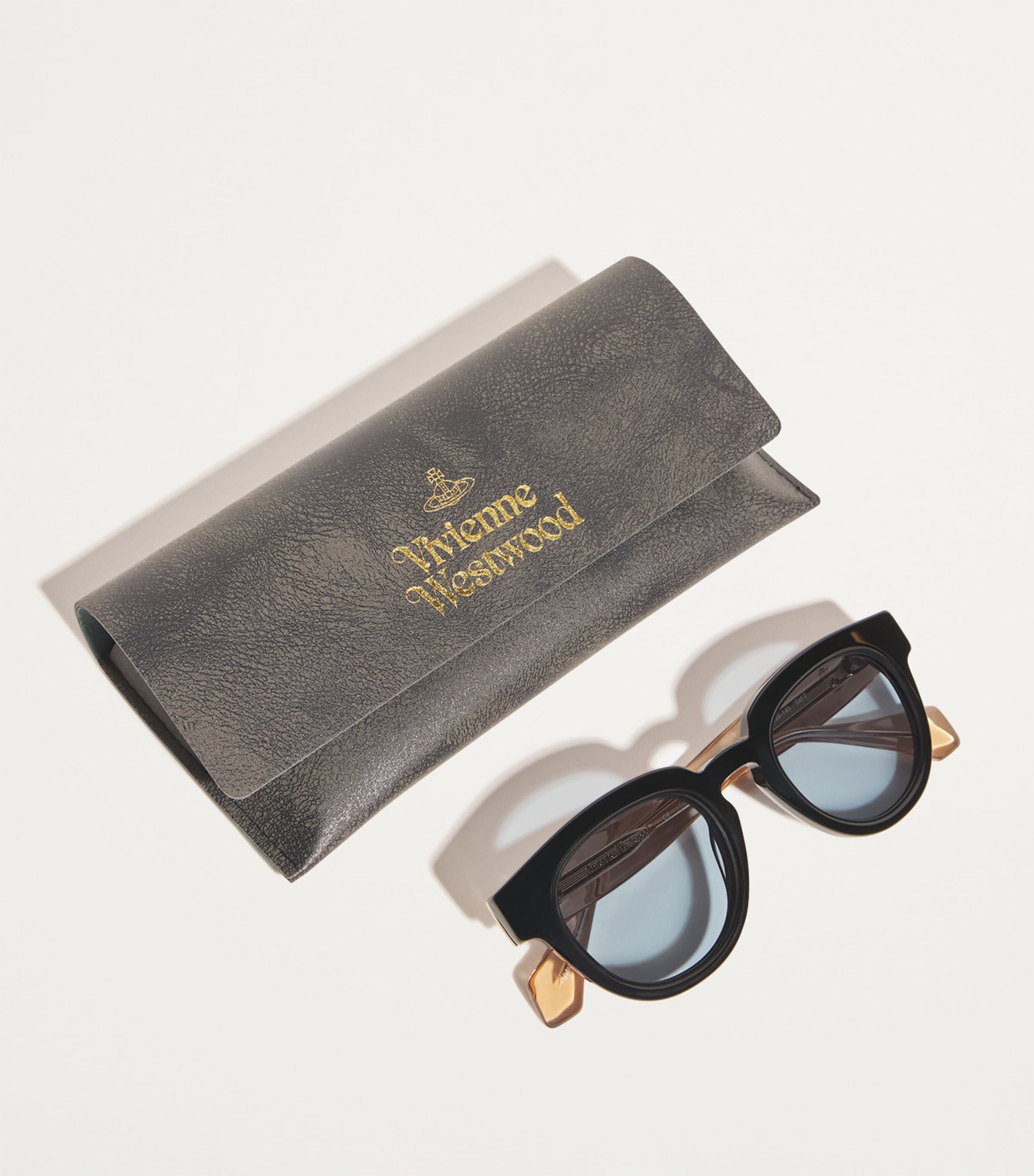 Acetate Wayfarer Sunglasses GLOSS SOLID BLACK Image 4