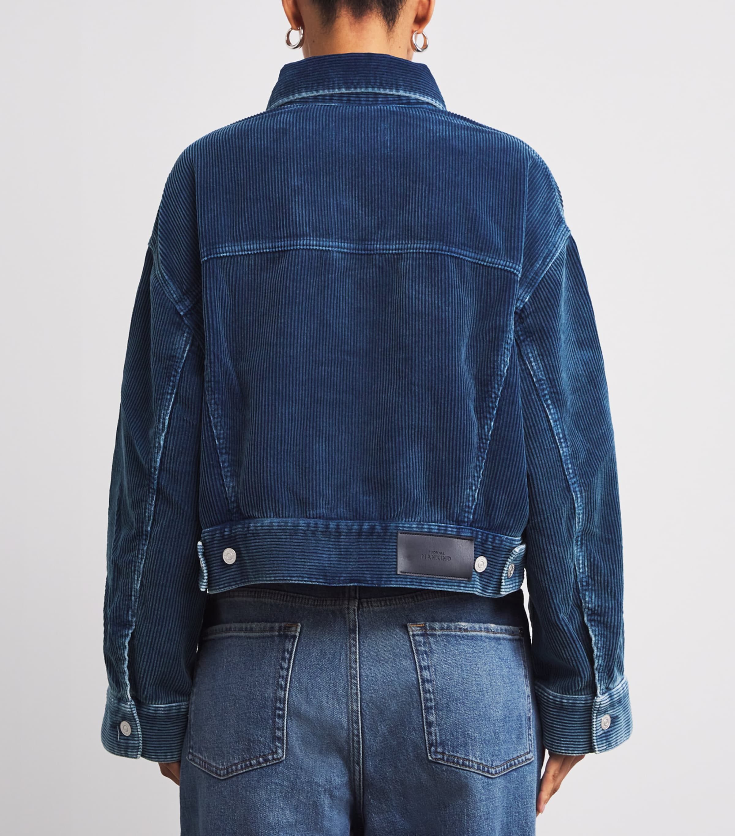 Corduroy Oli Cropped Trucker Jacket OXNARD Image 4