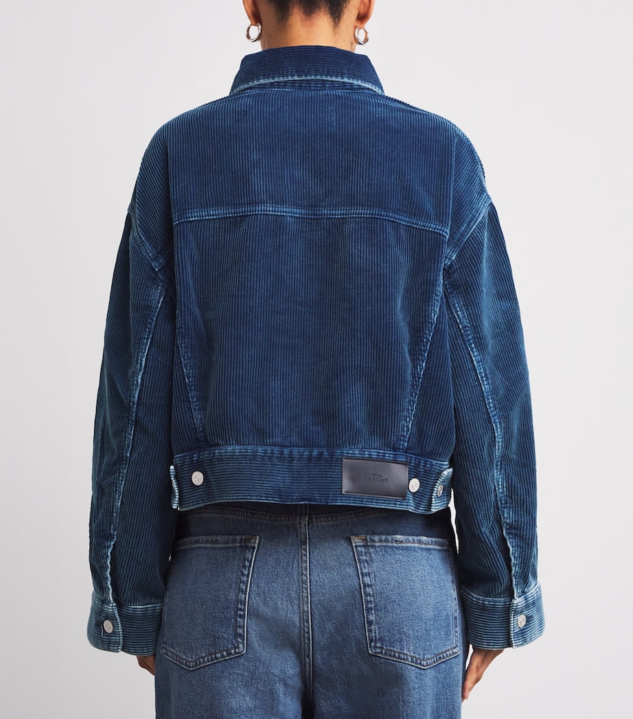 Corduroy Oli Cropped Trucker Jacket OXNARD Image 4