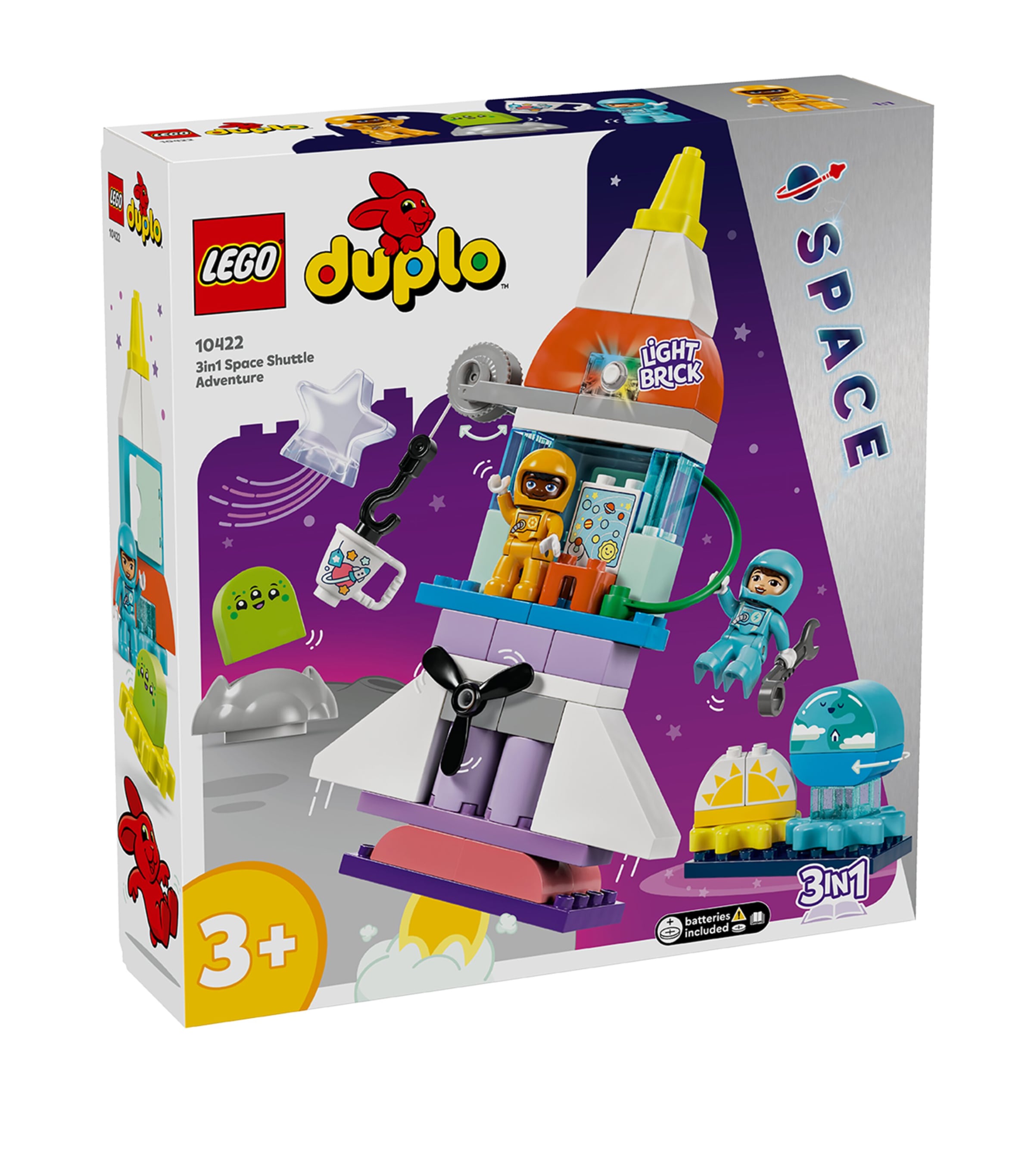 Duplo 3-in-1 Space Shuttle Adventure Rocket Toy 10422 MULTI Image 1