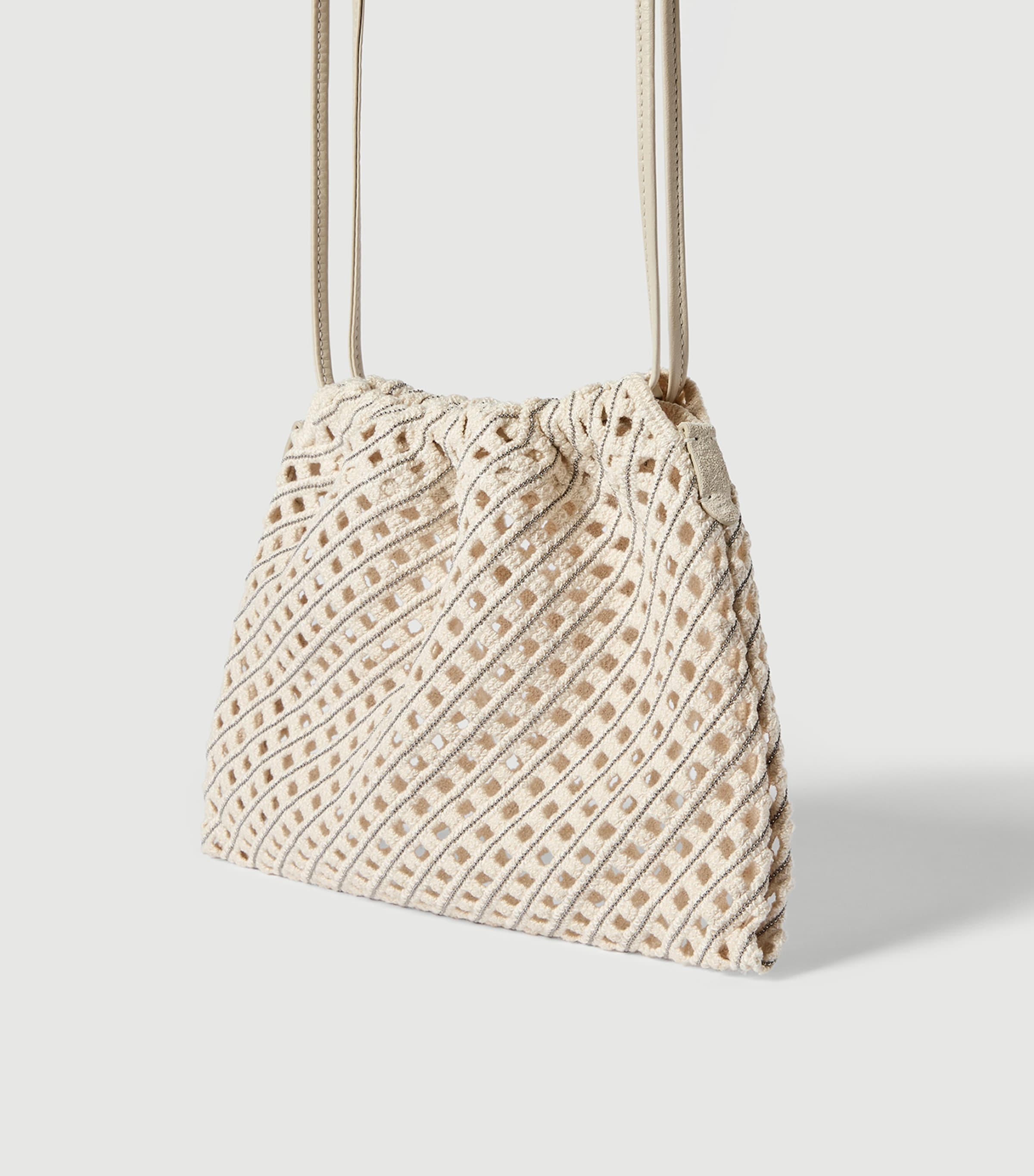 Brunello Cucinelli Crochet Pouch Bag Image 3