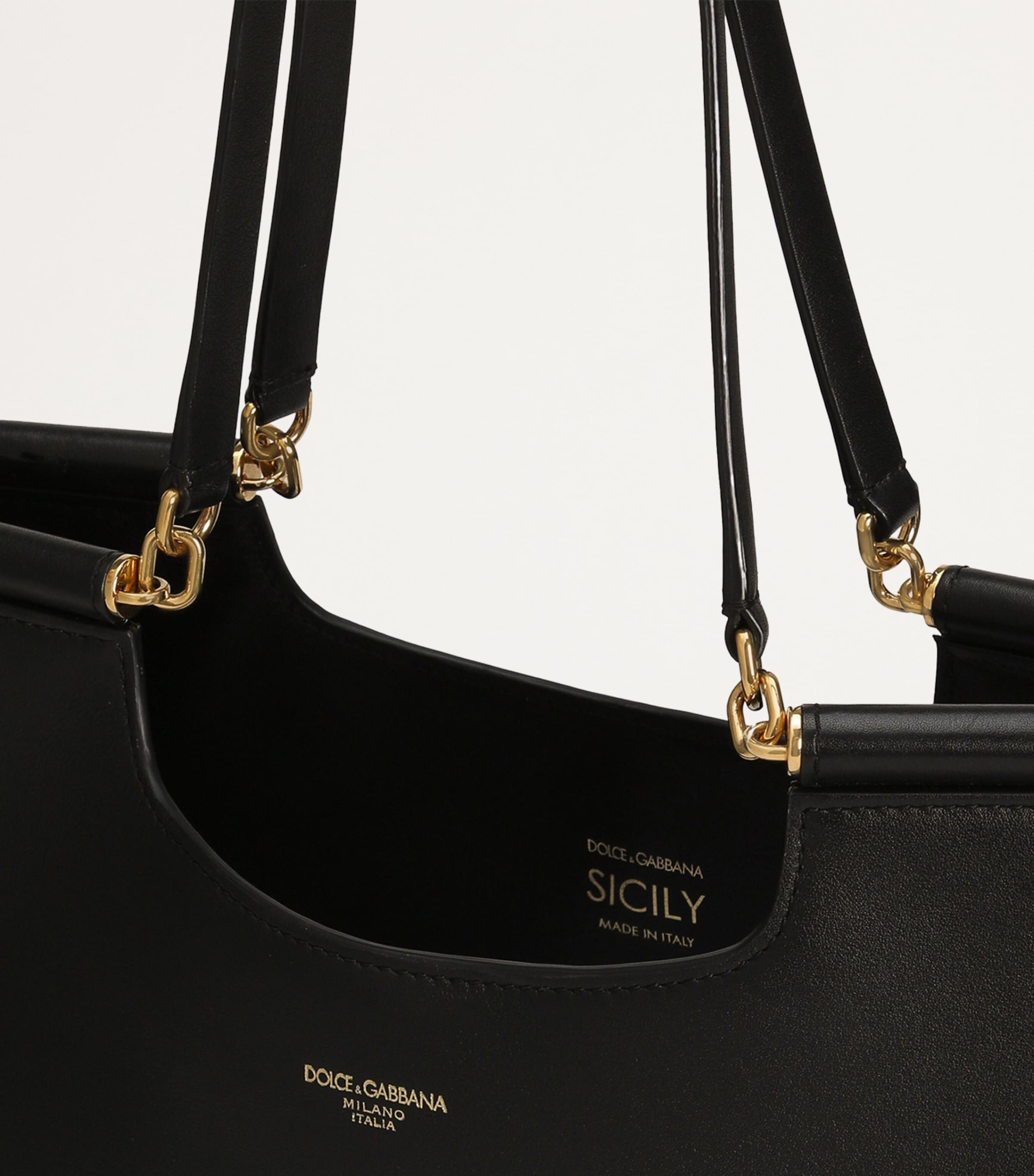 Dolce & Gabbana Large Leather Sicily Tote Bag | Harrods HK