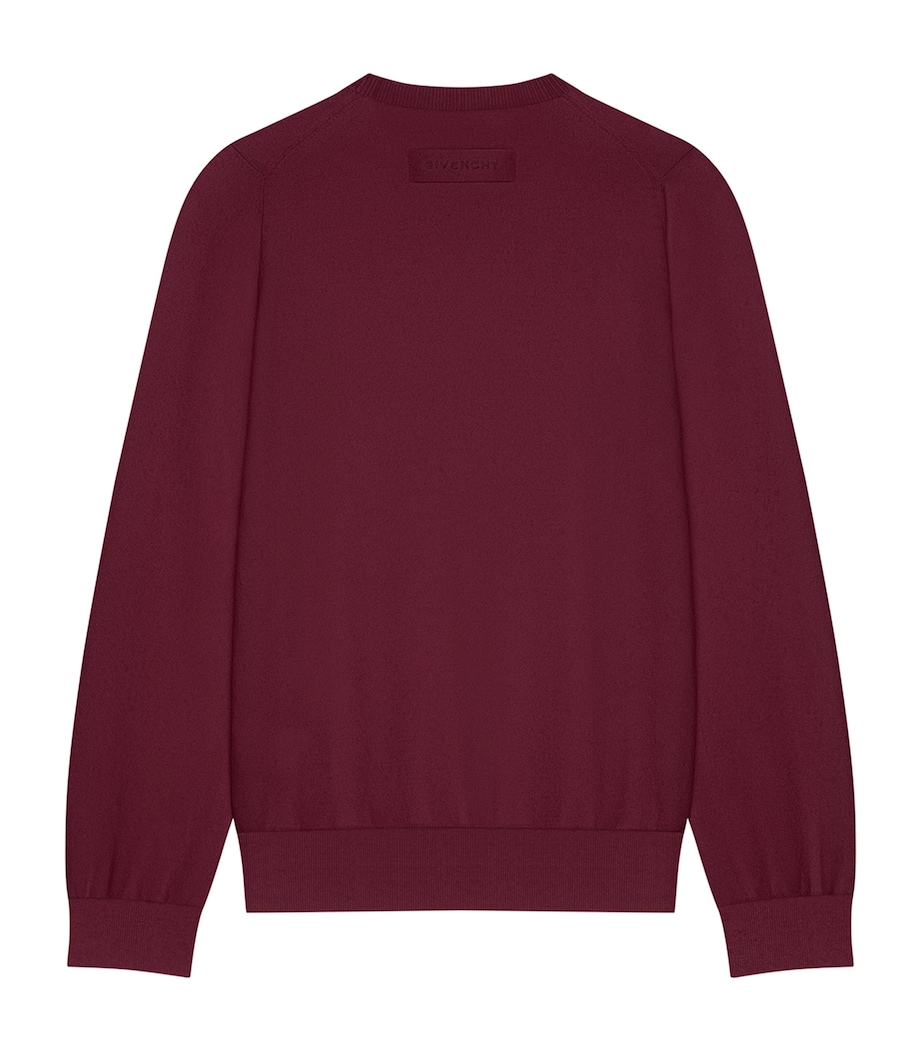 Cashmere Crew-Neck Sweater BURGUNDY Image 2
