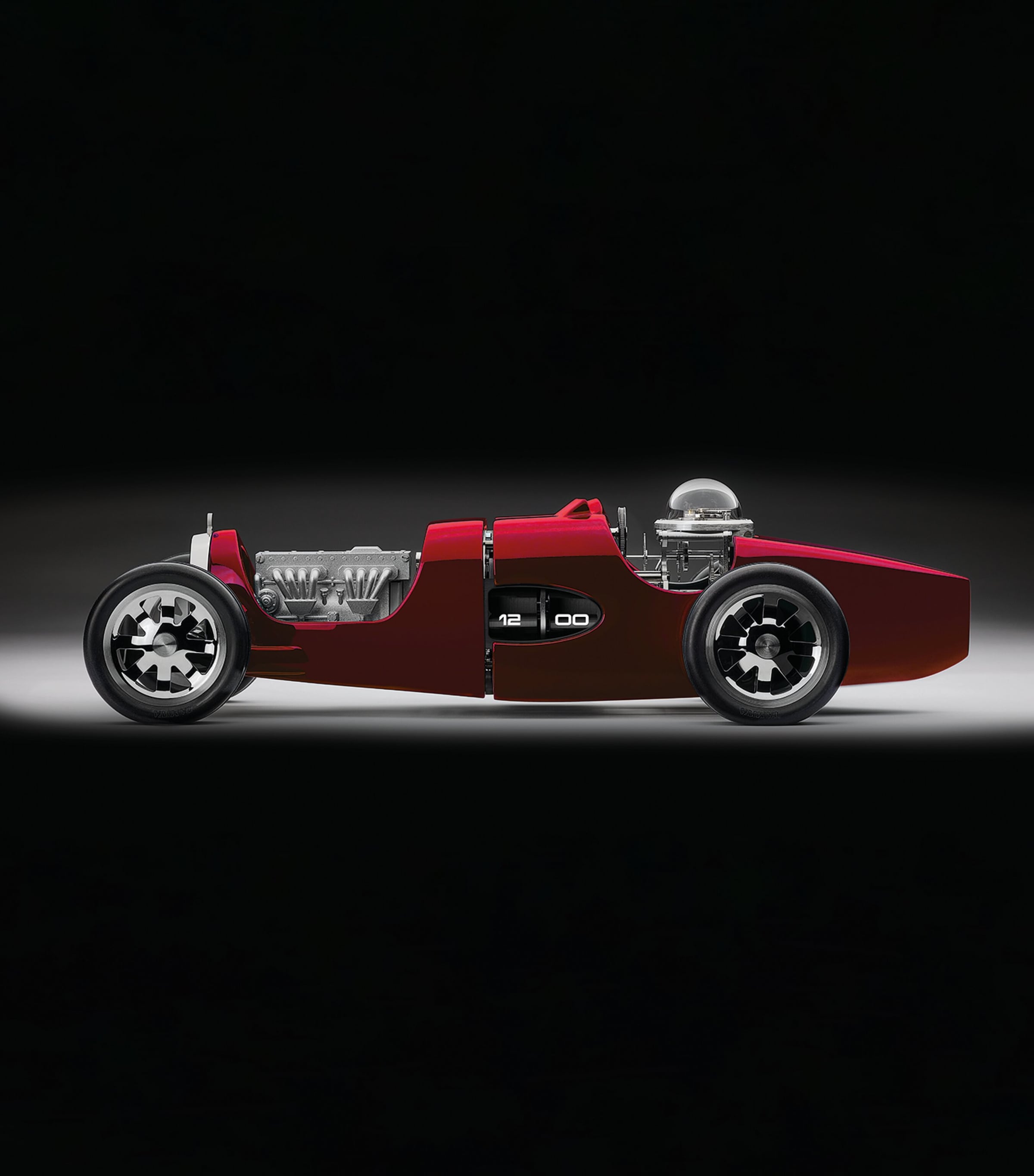 L'Epée T35 Red Car Clock Red Image 3