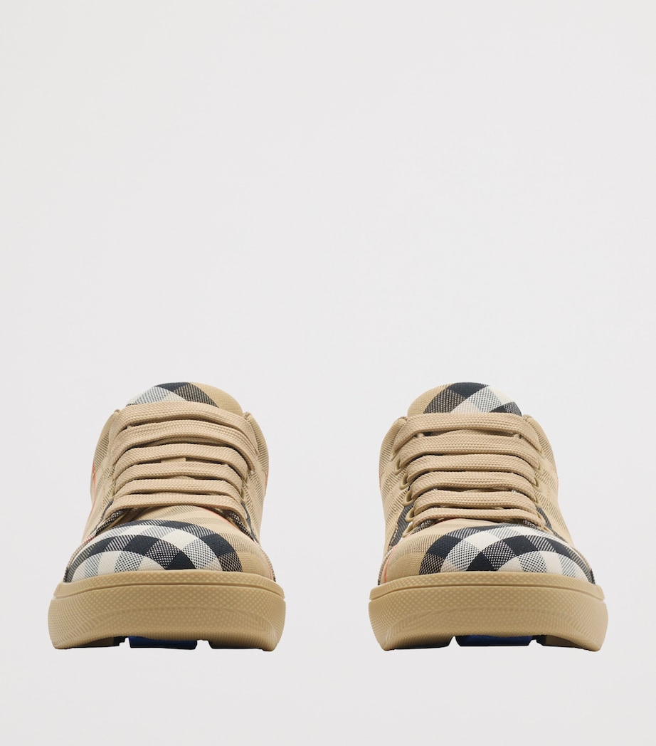 Cotton Check Sneakers SAND IP CHECK Image 2