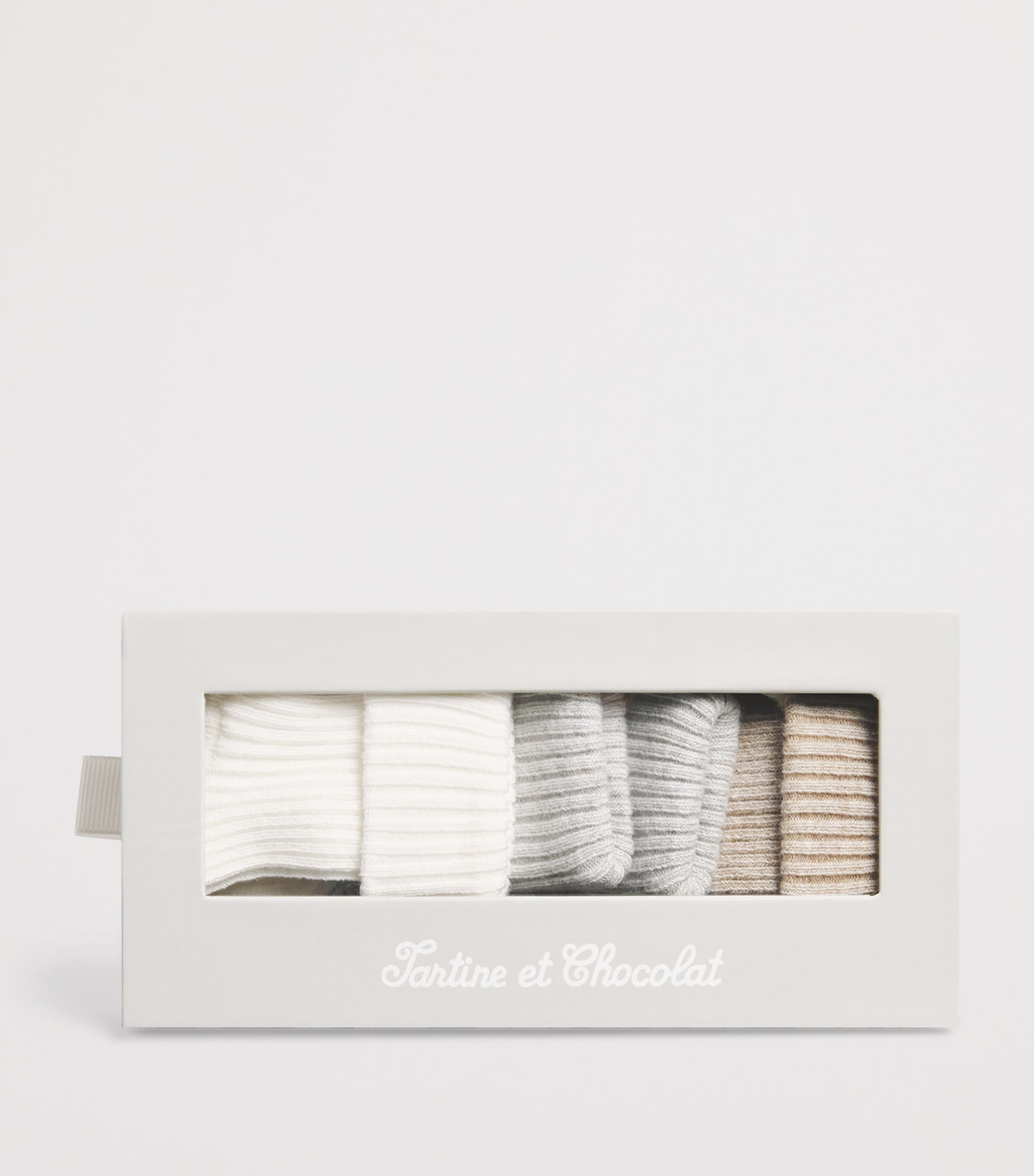 Cotton-Blend Ribbed Socks (Pack of 3) 13NACRE Image 2