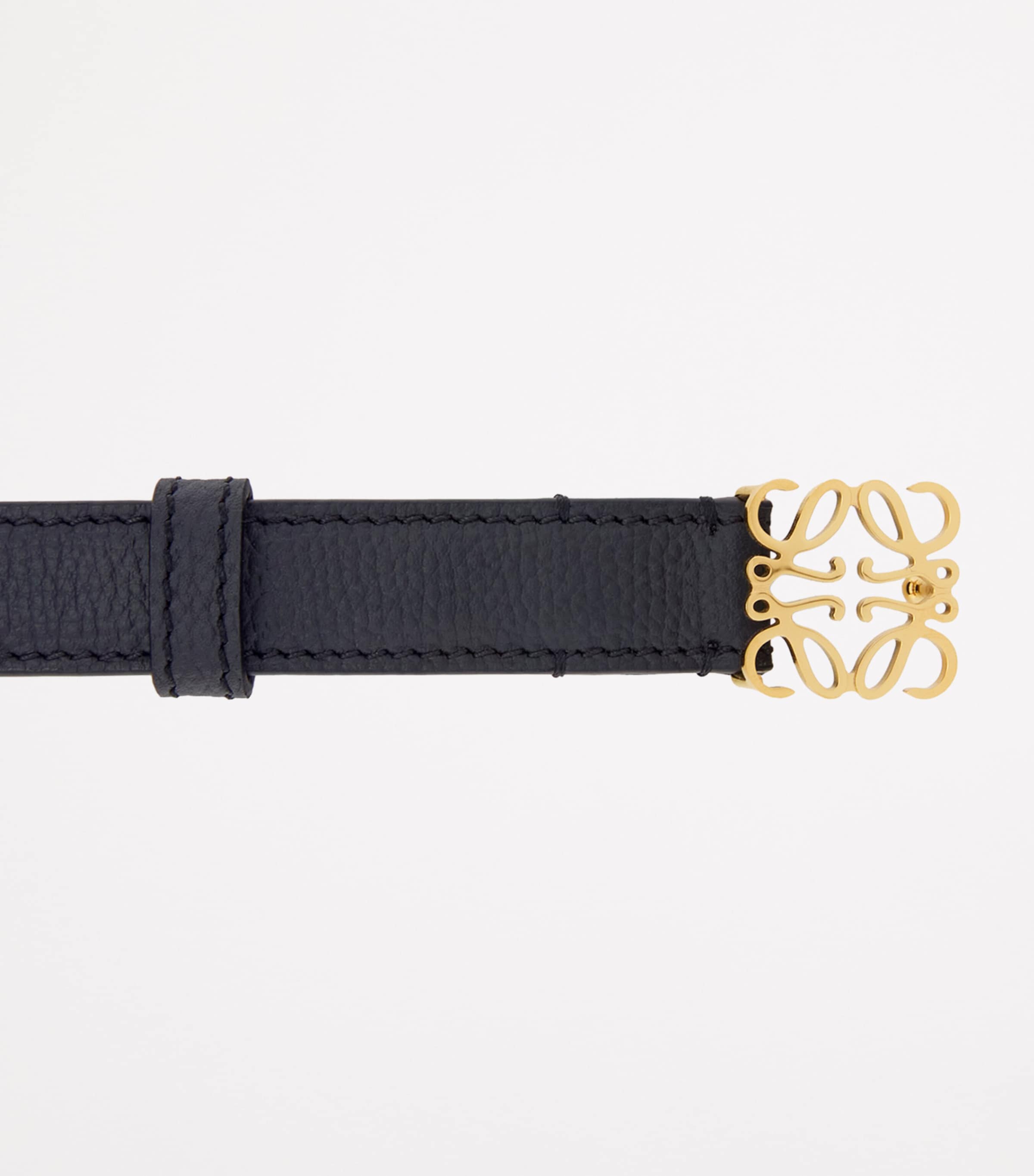 小物 LOEWE Black calfskin belt LOEWE Pebble Leather Belt | Saks Fifth Avenue