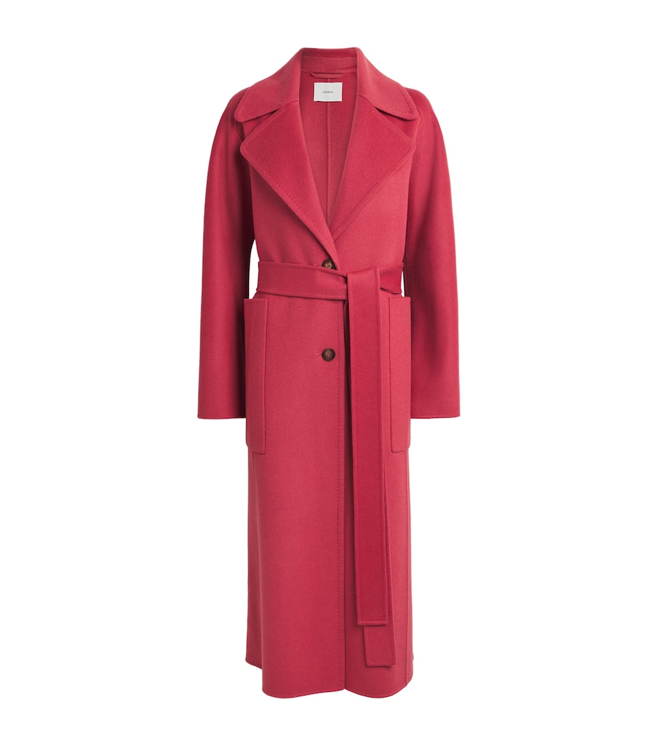 Joseph Womens Wool-Cashmere Spencer Coat Mulberry Image 1