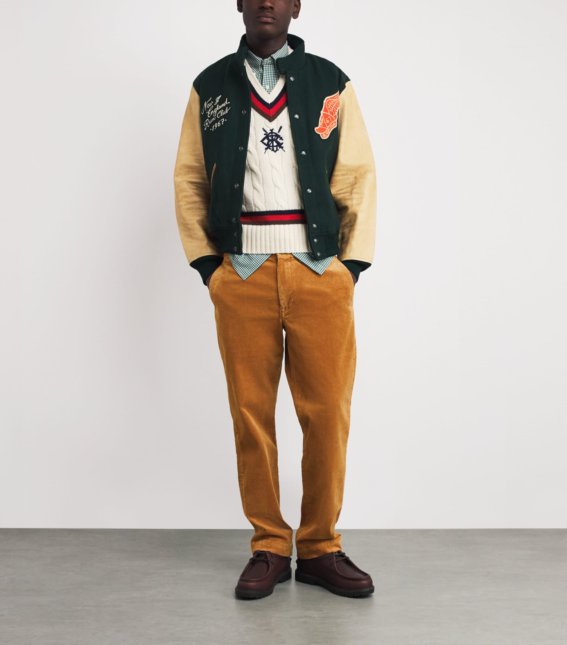 Polo Ralph Lauren Mens Bedford Trousers Brown Image 2