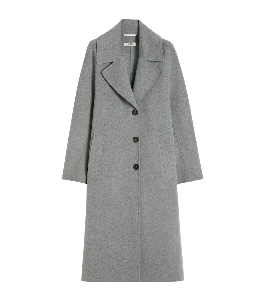 Virgin Wool Single-Breasted Coat MEDIUM GREY Image 1