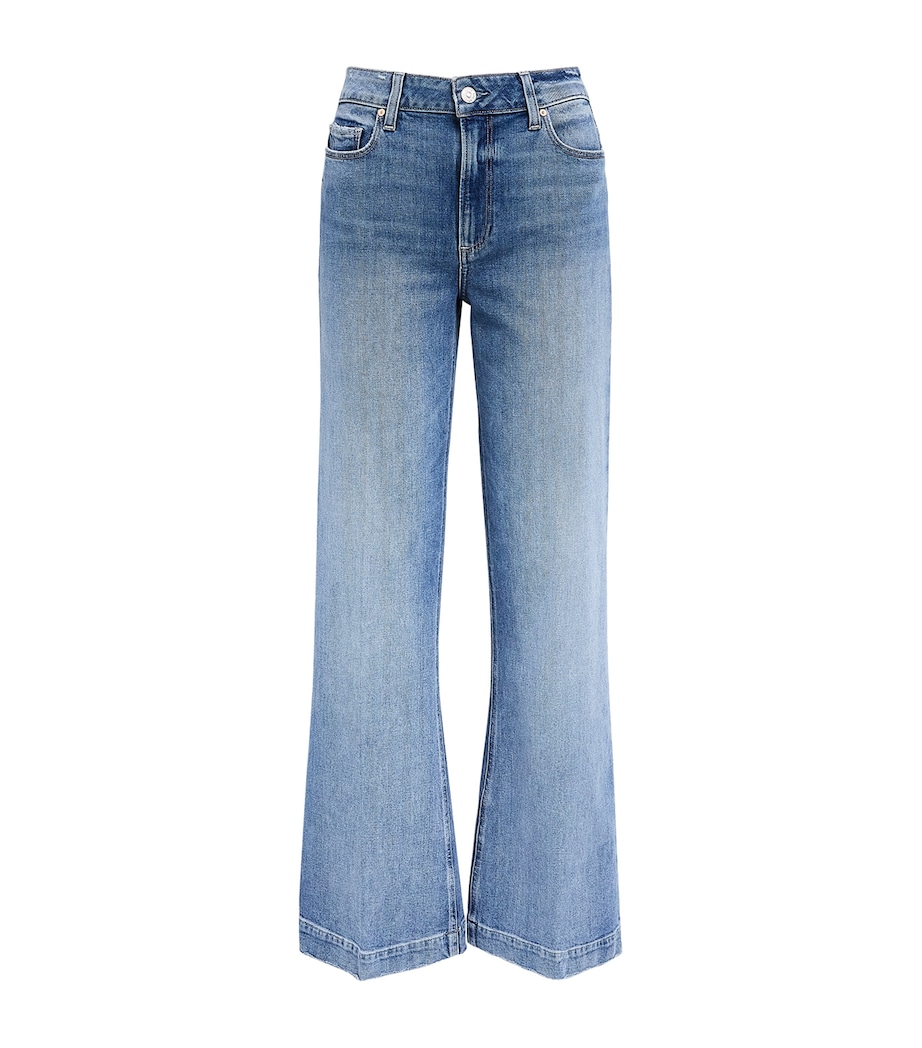 PAIGE Womens Leenah Wide-Leg Jeans Poet Image 1