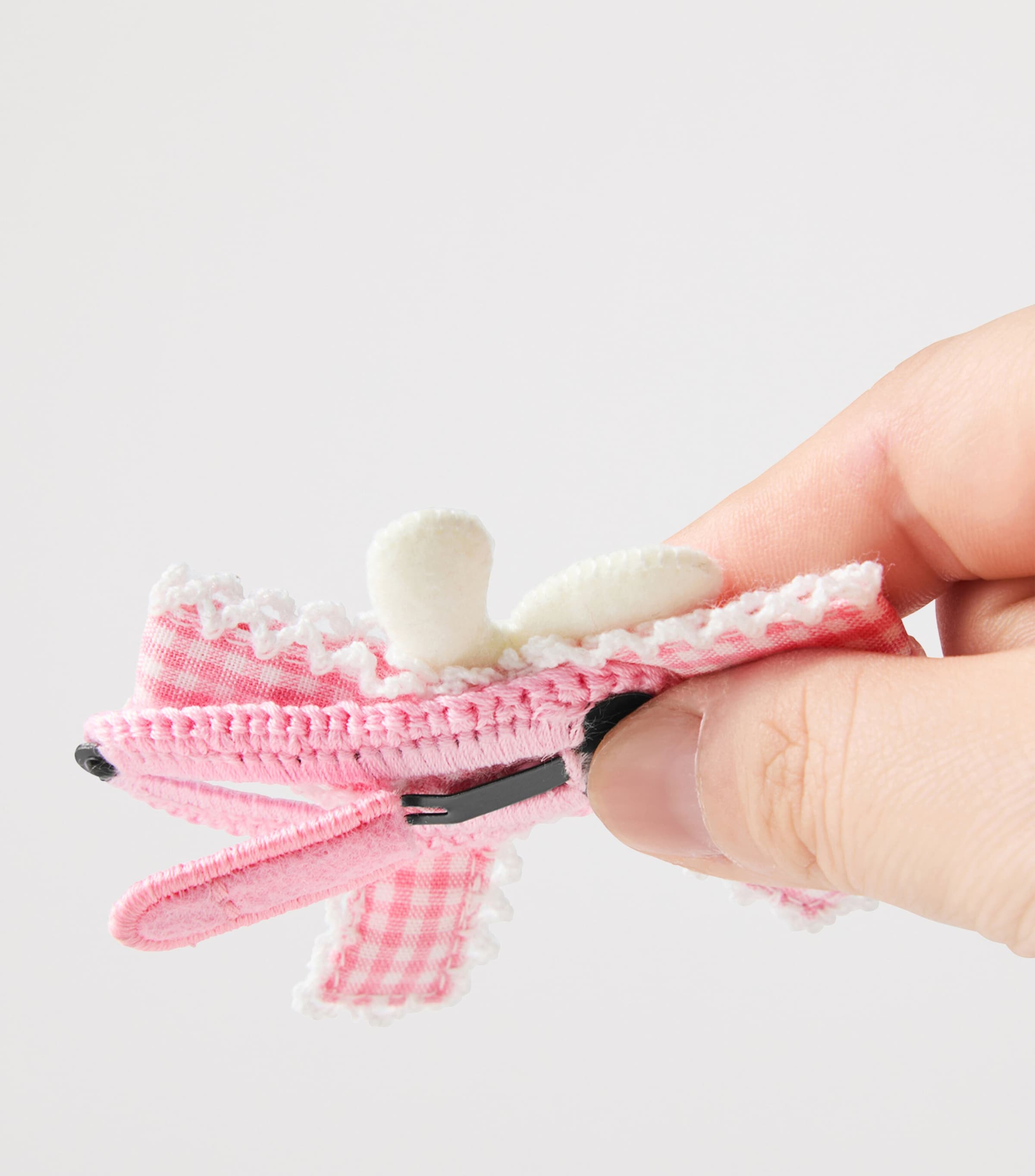 Miki House Chieco Saku Gingham Hair Clip Image 2