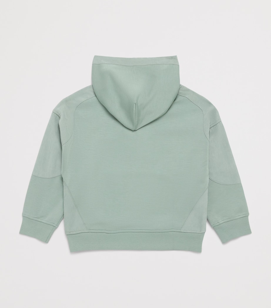 Emporio Armani Kids Cotton Logo Hoodie (4-16 Years) Iceberg Green Image 2
