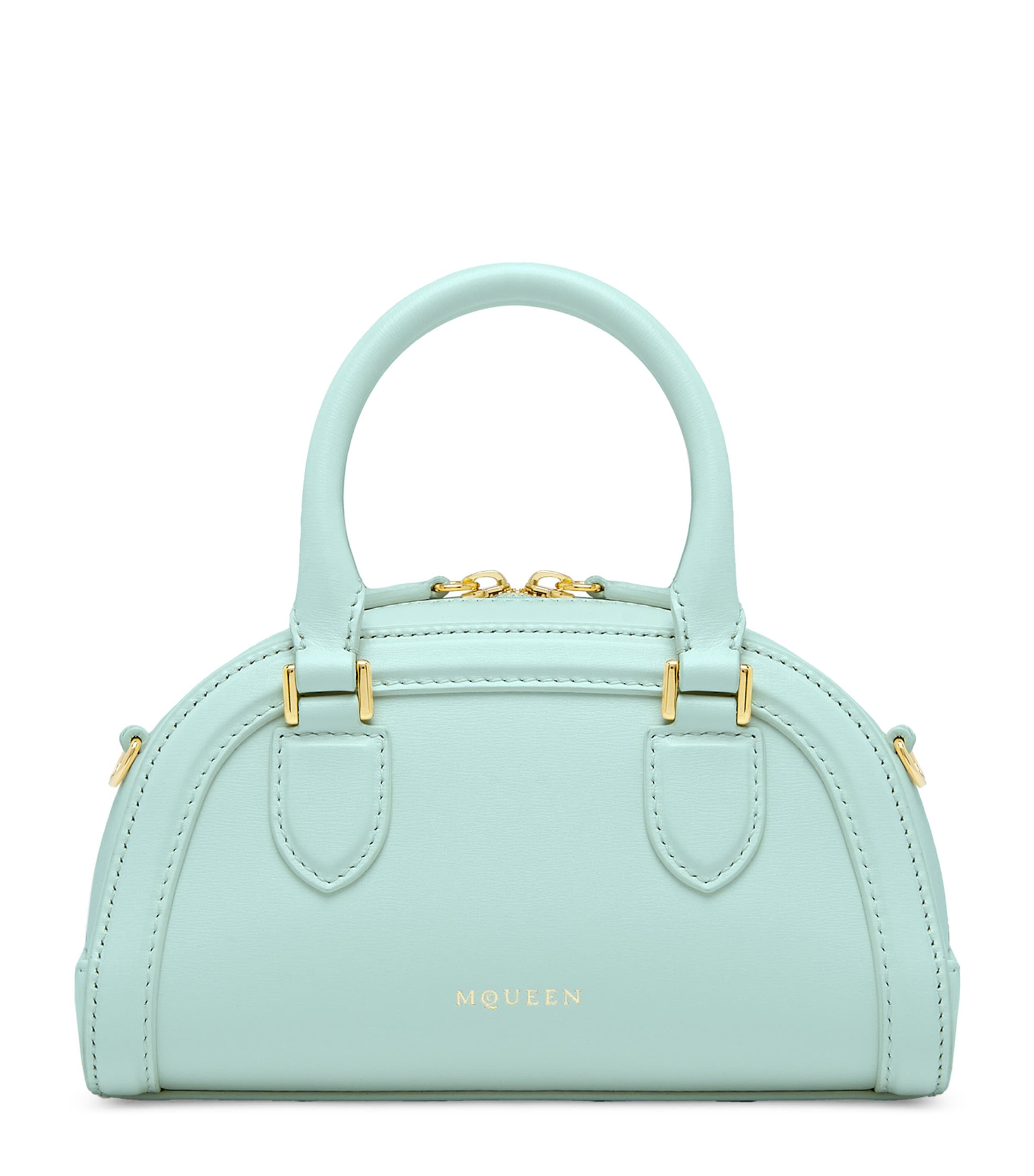 McQueen Mini Leather Birdee Boston Cross-Body Bag | Women Bags | Crossbody Bags | Top Handle Bags | Designers | McQueen