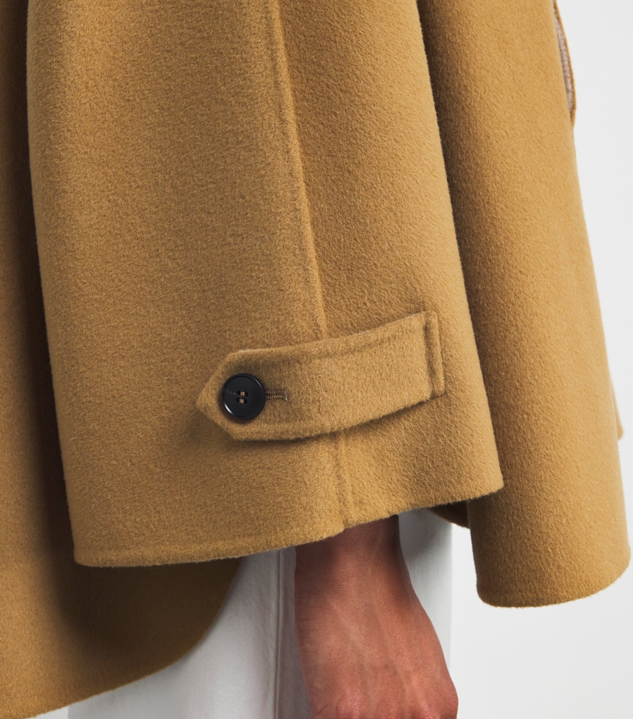 Virgin Wool High-Neck Coat OCHRE Image 6
