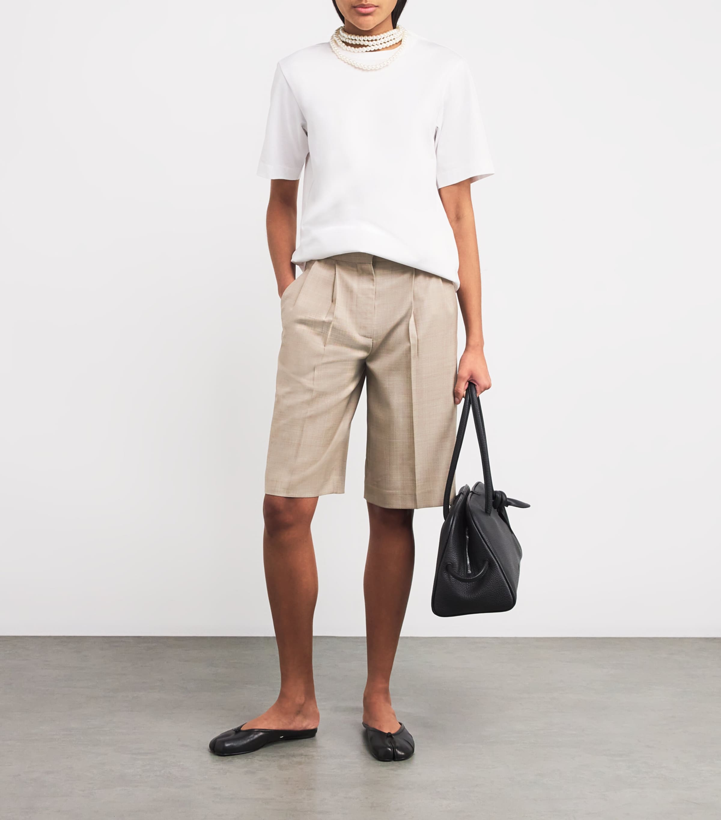 CARVEN PEARL T-SHIRT ティーシャツ Carven Pearl-Neck T-Shirt | Harrods US