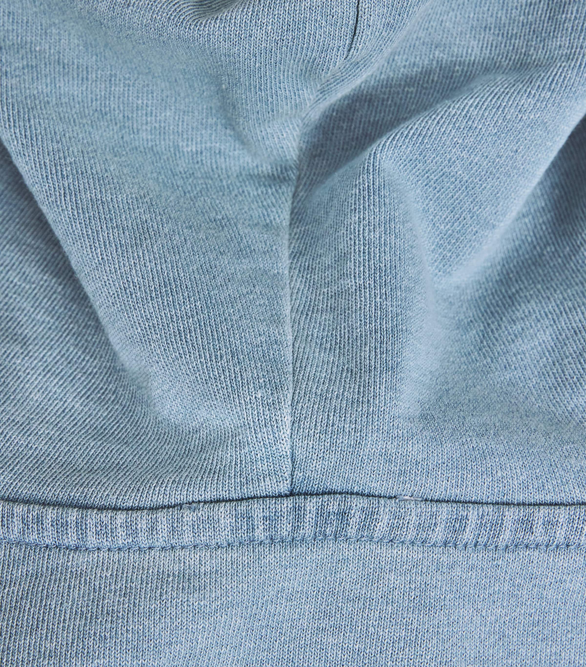 Cotton Jeanius Zip-Up Cropped Hoodie INDIGO1157 Image 5