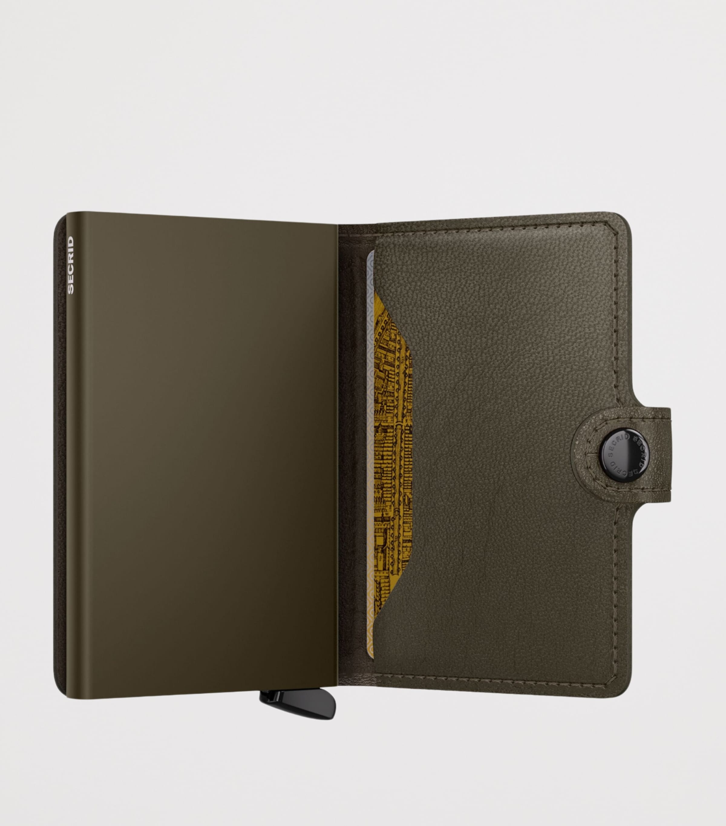 Secrid Leather Embossed Lines Miniwallet Cedar Image 4