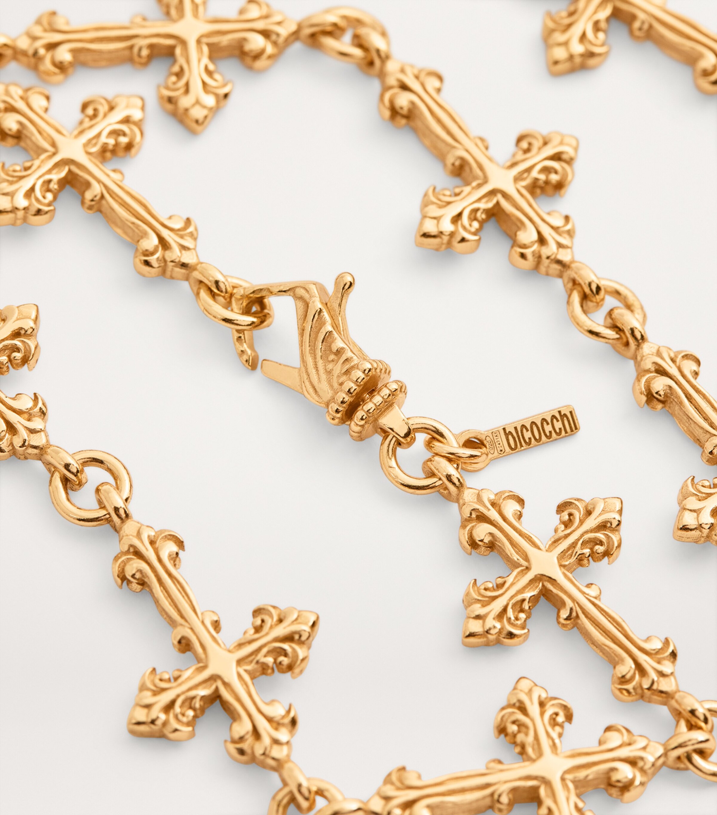 Emanuele Bicocchi Gold-Plated Avelli Cross Necklace | Harrods US