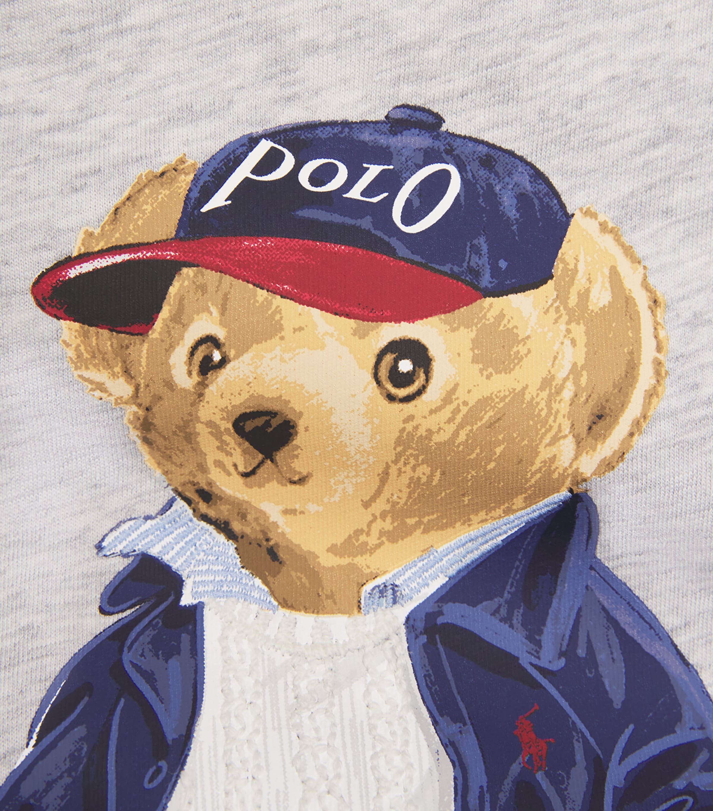 Polo Ralph Lauren Womens Cotton Polo Bear T-Shirt Light Smoke Heather Image 6