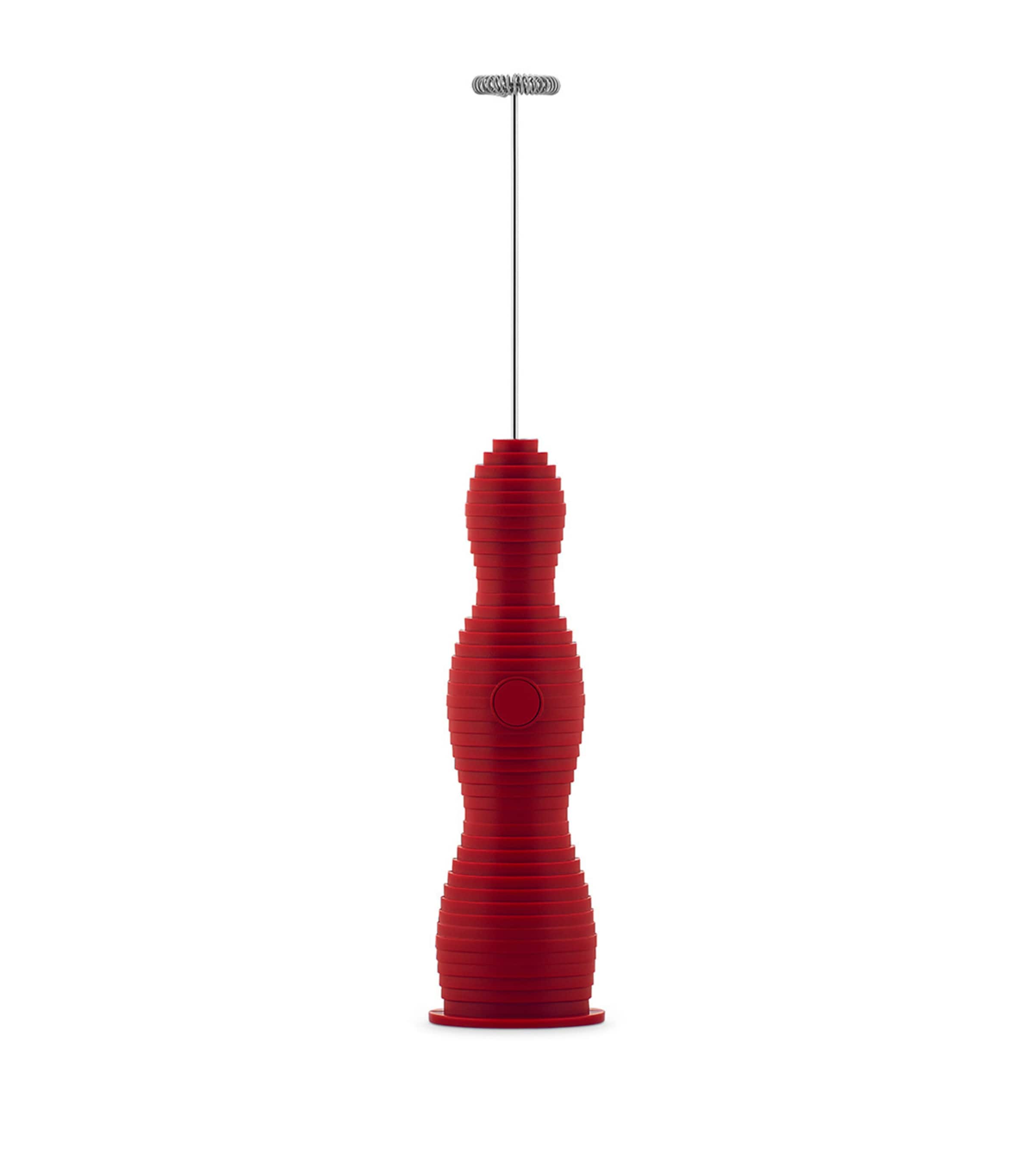 Alessi Pulcina Milk Frother In Red