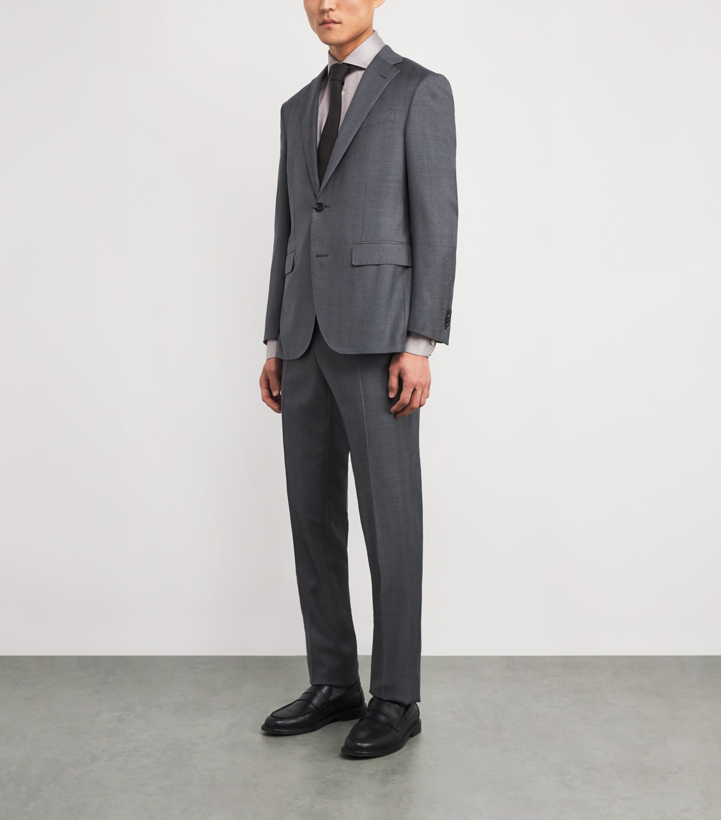 Cotton Filo di Scozia Slim Shirt 33BEIGE Image 2