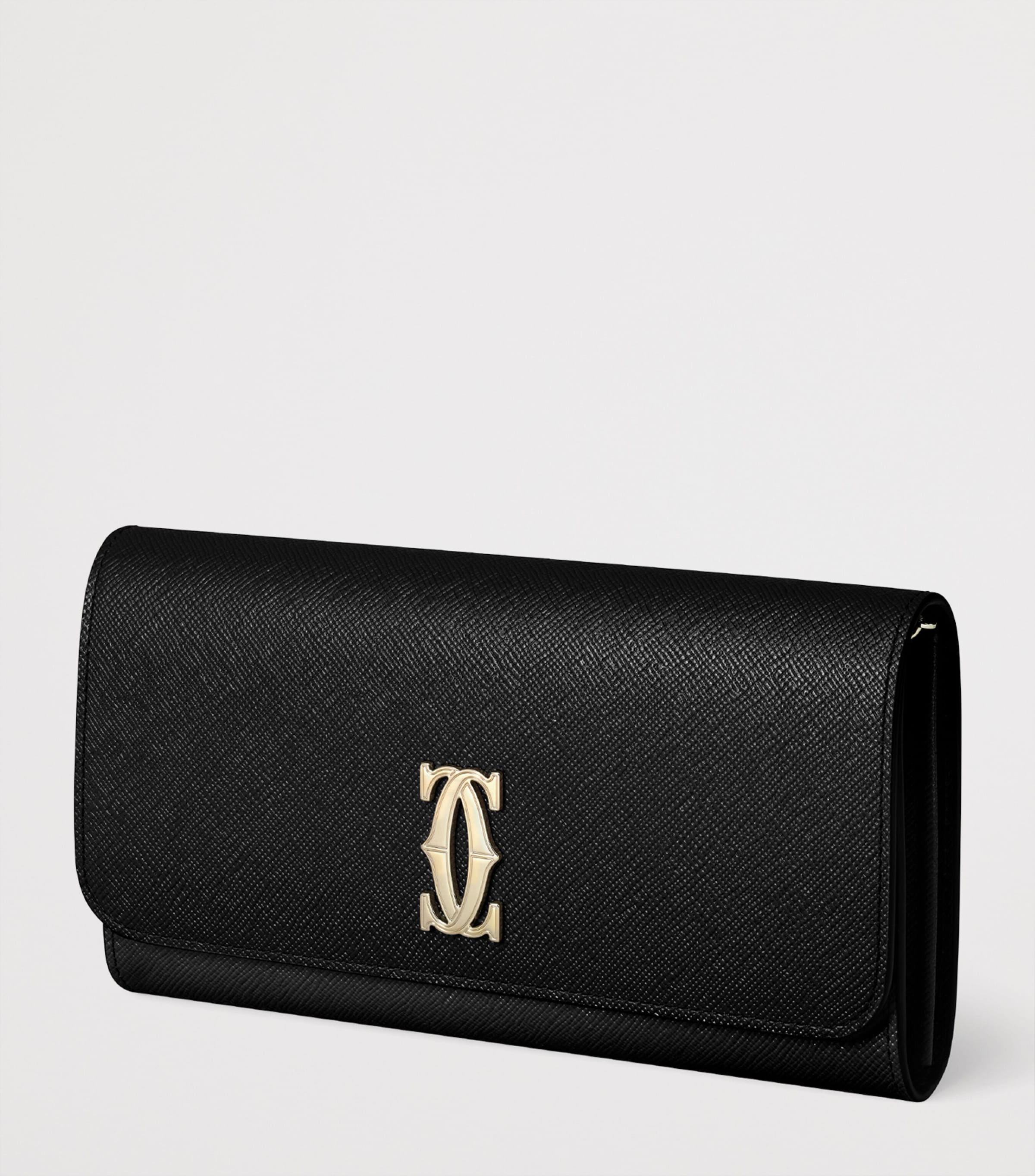 Cartier Leather C de Cartier Chain Wallet Black Image 2