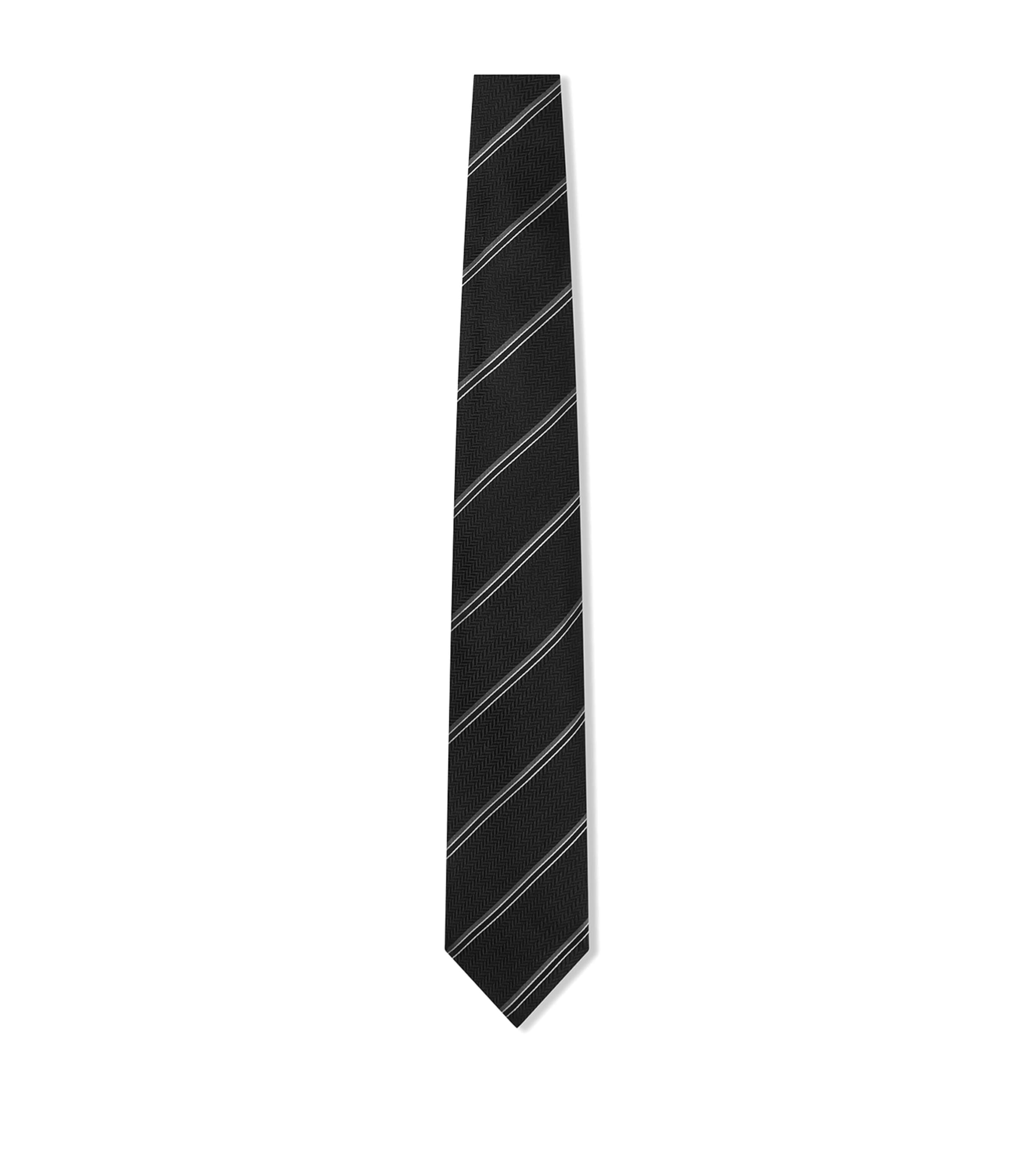 TOM FORD Silk Stripe Jacquard Tie Image 1