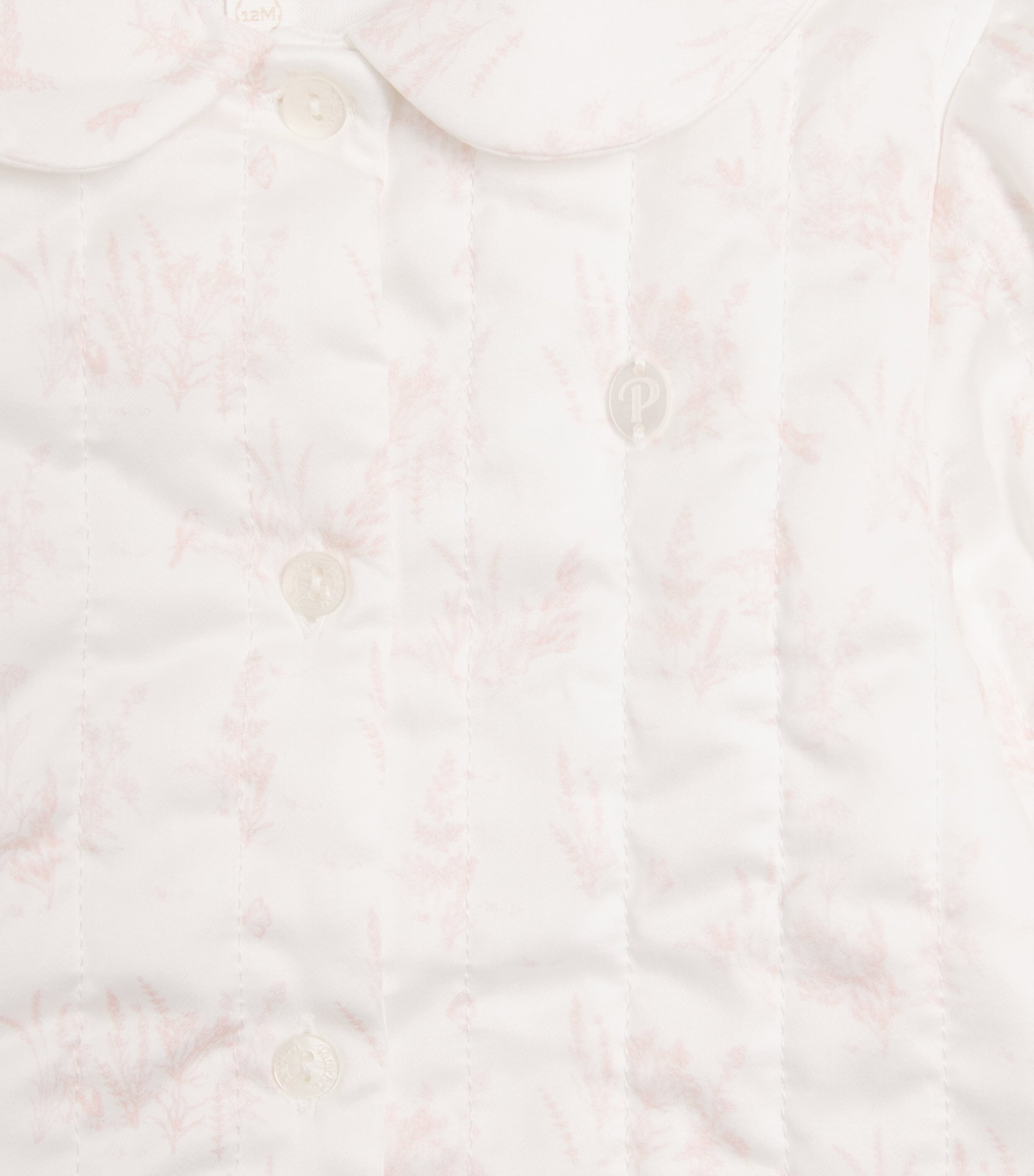Cotton Printed Padded Jacket (1-18 Months) PINK TOILE DE JOUY Image 3