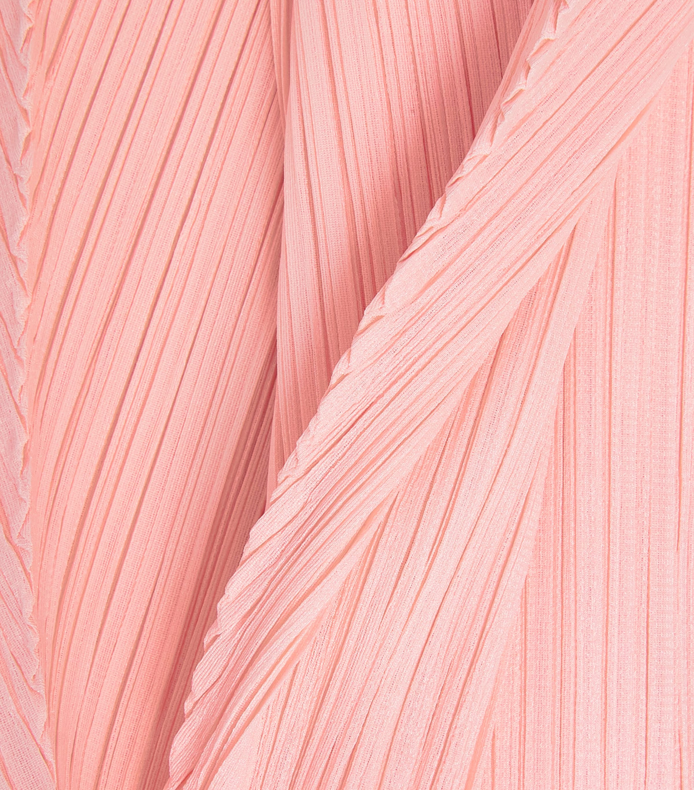 Pleats Please Issey Miyake Pink Monthly Colors March Mini Dress 